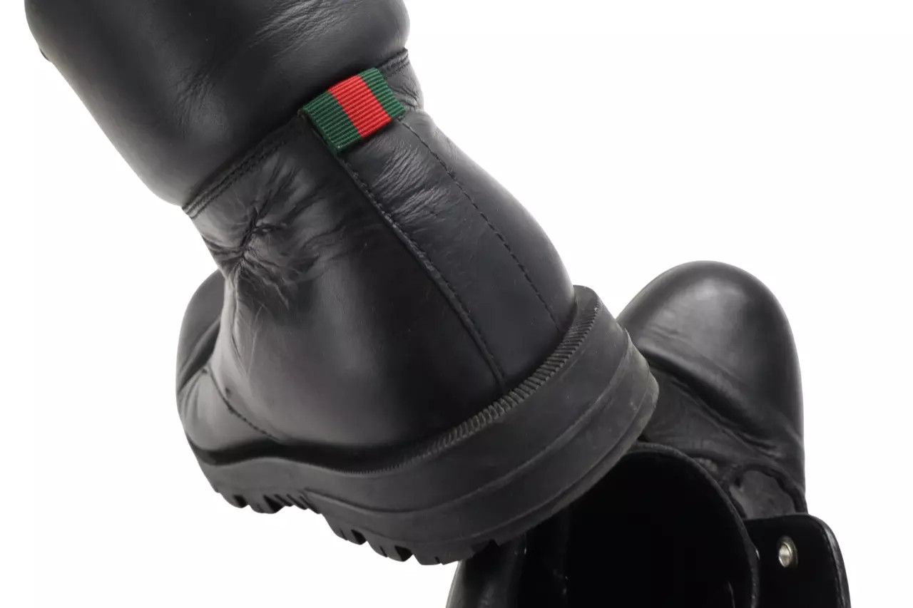 Gucci GUCCI Shoes Men's UK 8.5 Black Leather Ankle Top Boots Size US 9.5 / EU 42-43 - 8 Thumbnail