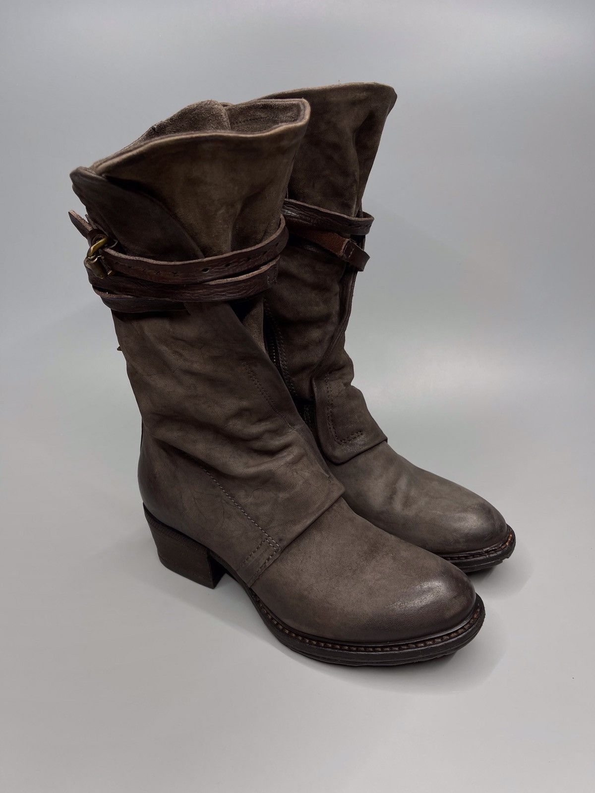 Japanese Brand × Vintage A.S 98 Boots Leather Style Rick Owens Size US 5.5 / EU 38 - 3 Thumbnail