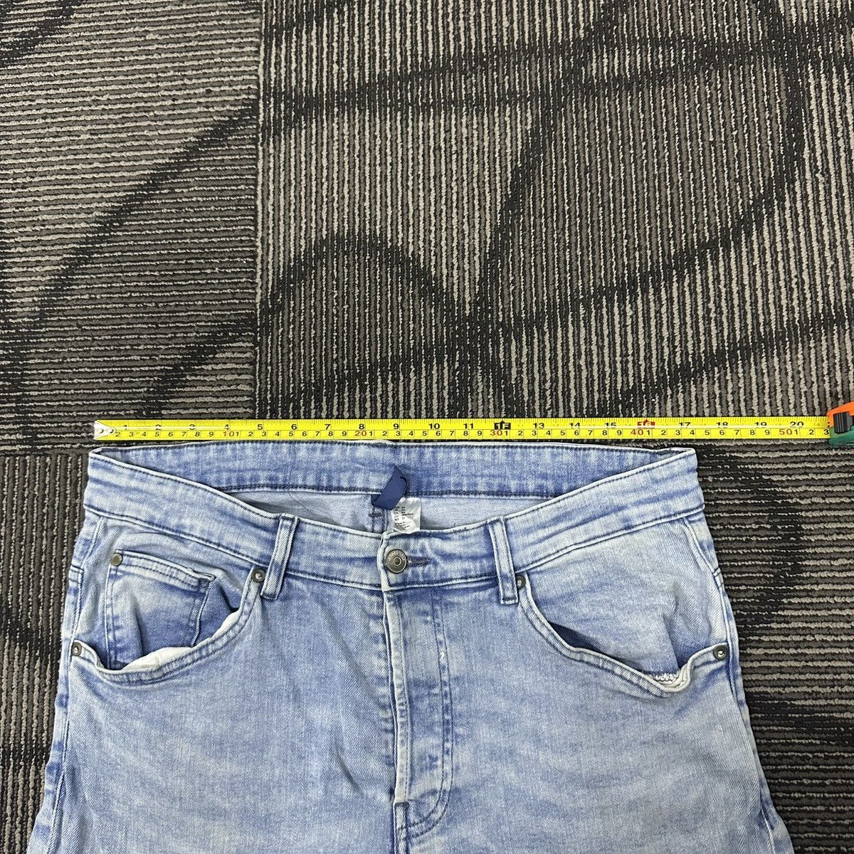 H&M Faded H&M Divided Skinny Biker Jeans Balmain Paris Style Size US 34 / EU 50 - 11 Thumbnail