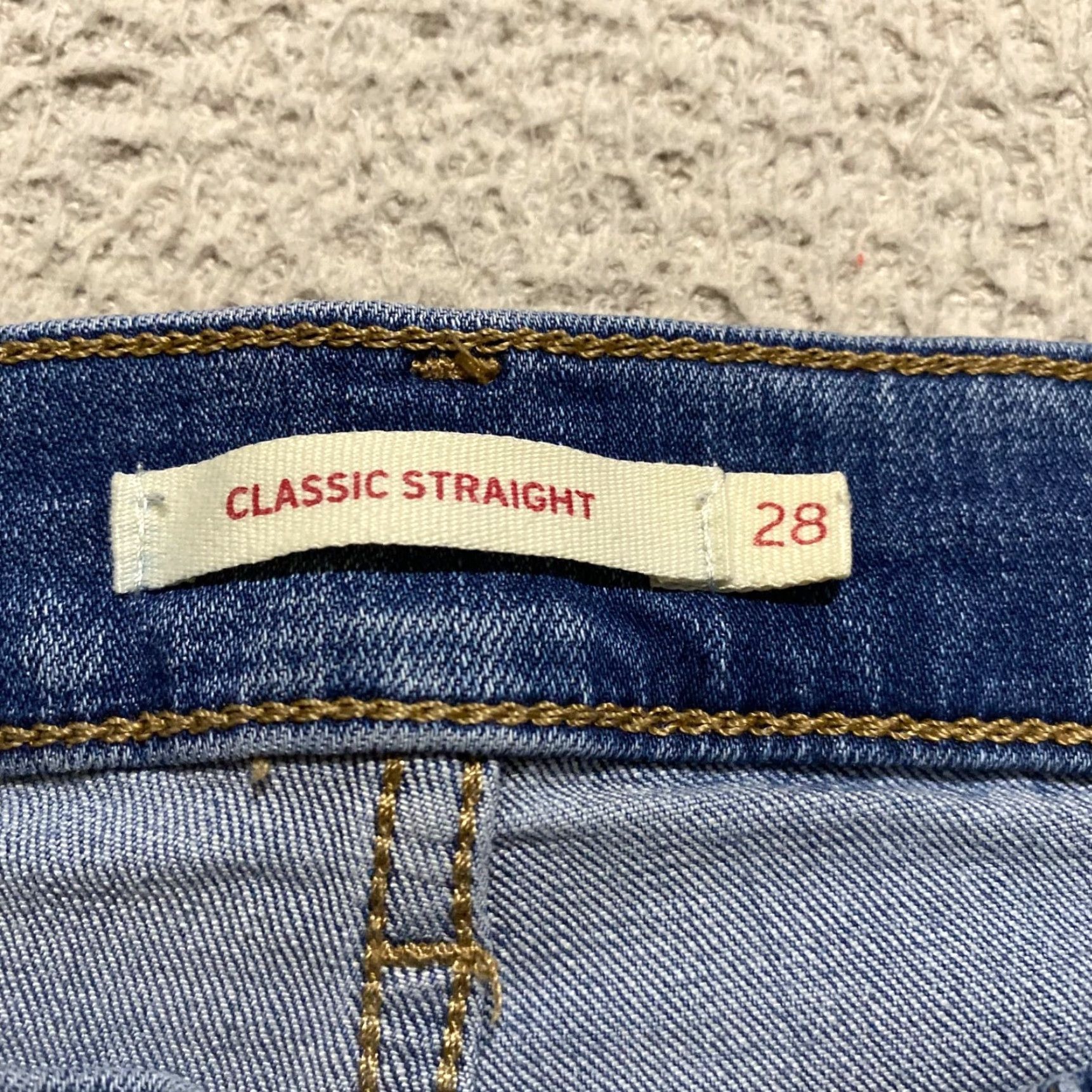 Levi's Levi's Jeans Women Mid Rise Straight 5-Pocket Denim Blue XS-XL Medium Wash 31in Inseam Size 29" - 4 Thumbnail
