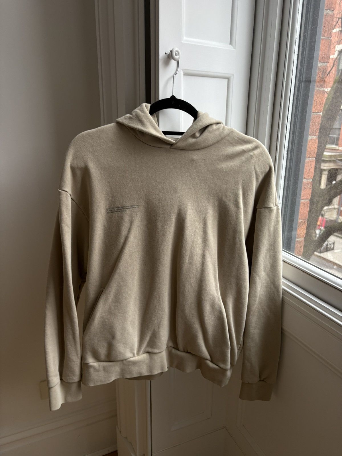 Pangaia PANGAIA Organic Cotton Pullover Hoodie Beige Women’s Size S Size S / US 4 / IT 40 - 1 Thumbnail