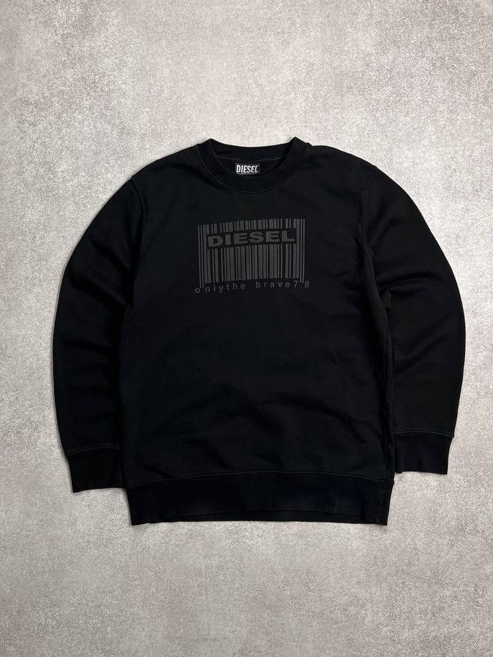 Diesel × Vintage Vintage Diesel Big Logo Boxy Sweatshirt L Size US L / EU 52-54 / 3 - 1 Thumbnail