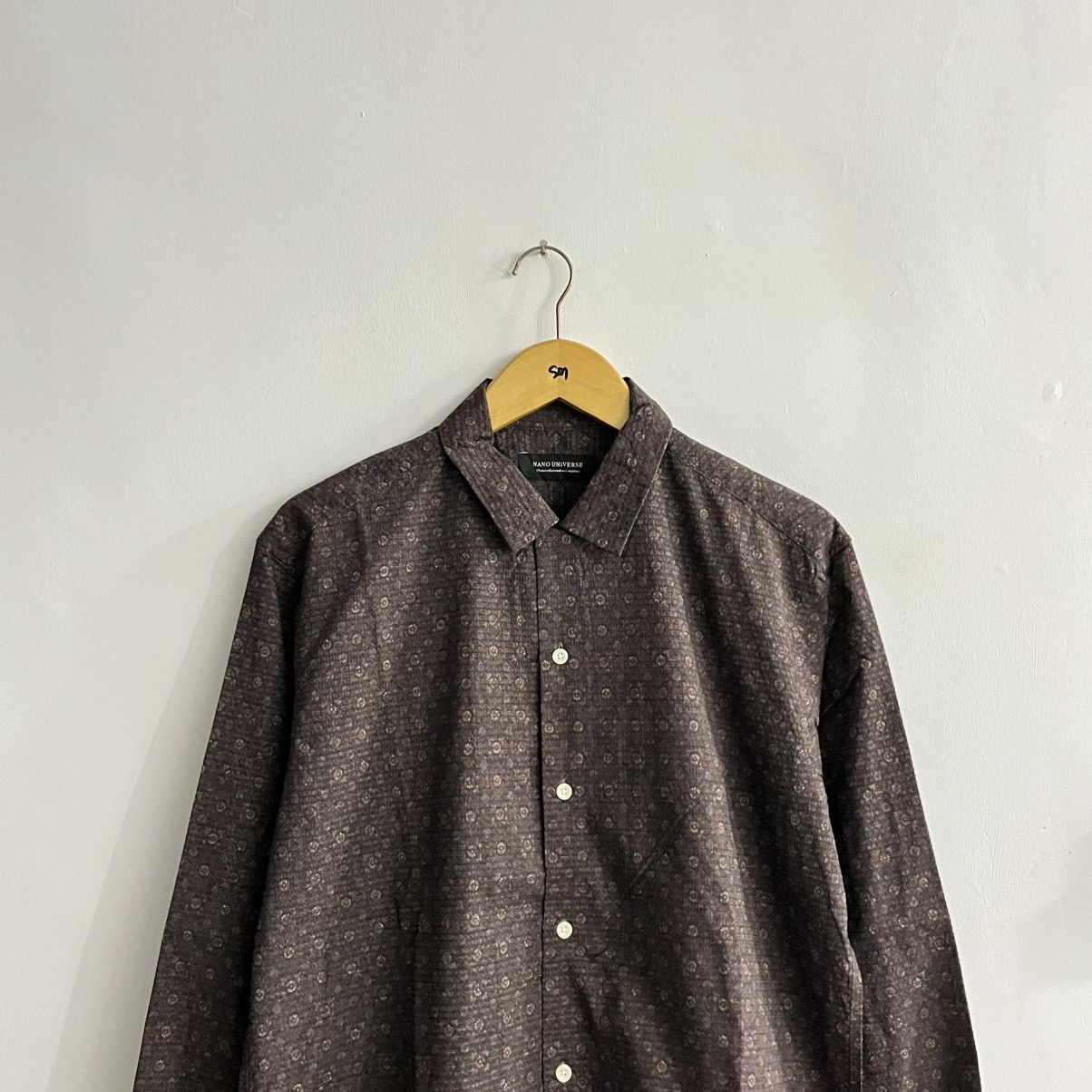 Japanese Brand Nano Universe - Pattern Longsleeve Button Up Size US M / EU 48-50 / 2 - 2 Thumbnail