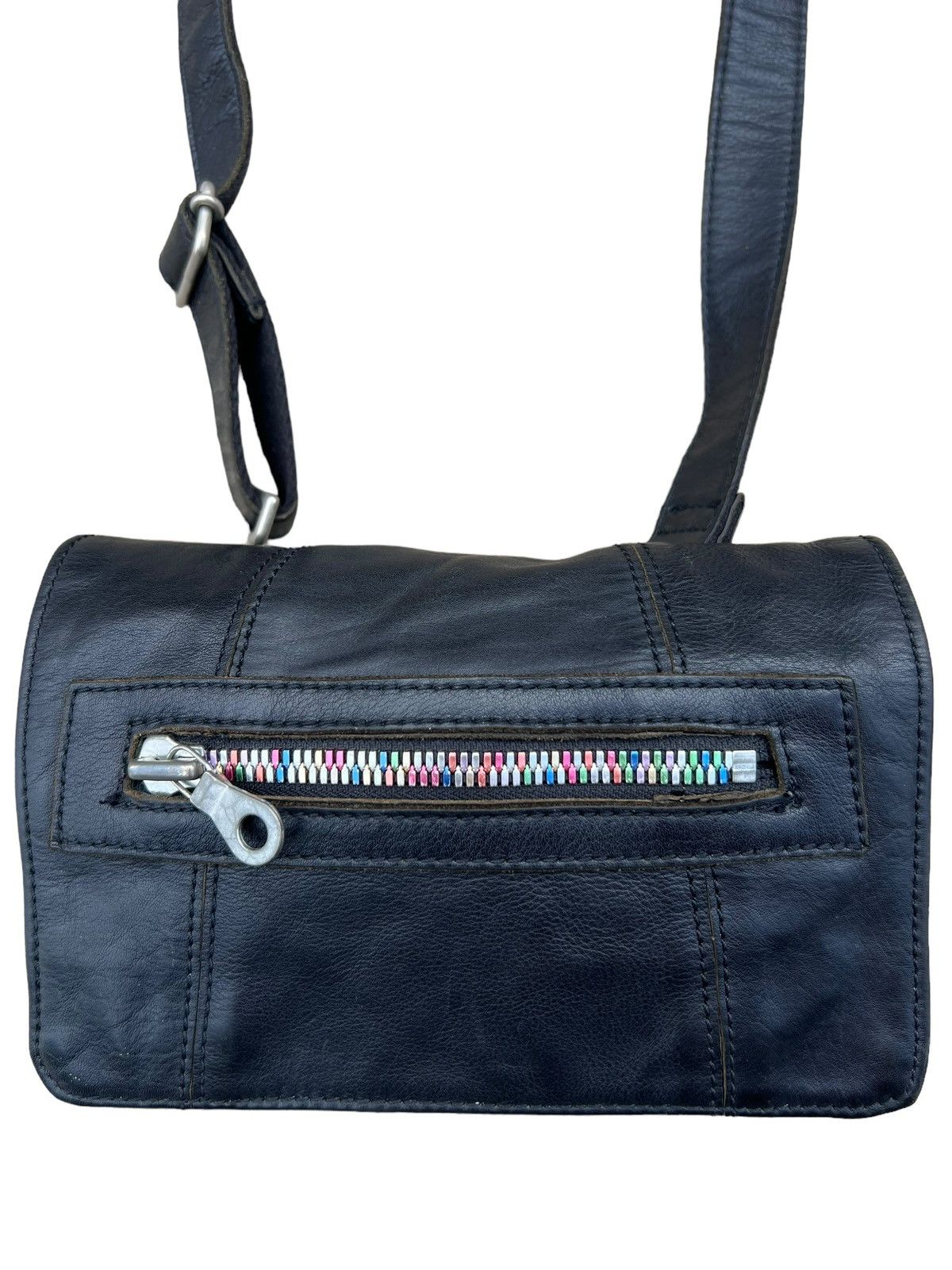 image of Otias Japan Black Cow Leather Mini Bag, Men's