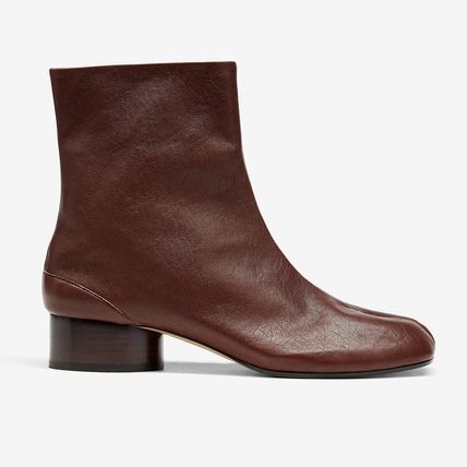 Maison Margiela o1s22i1n0724 Leather Tabi Ankle Boots in Brown Size US 10 / IT 40 - 1 Thumbnail