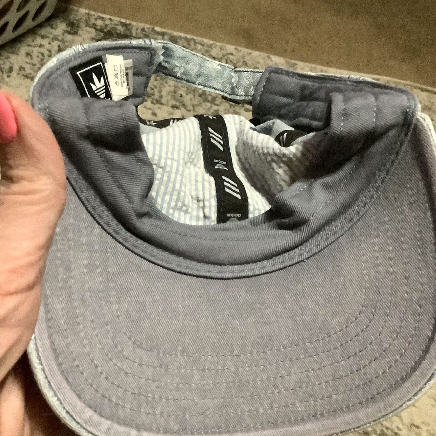 Adidas Adidas Hat Baseball Cap Washed Blue Denim Strapback Unisex Adults One Size Adjustable Logo Size ONE SIZE - 4 Thumbnail