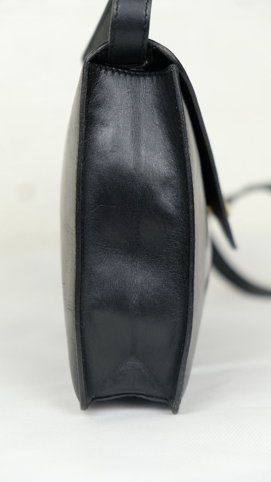 Celine Authentic Vintage CELINE Shoulder Bag Black Leather Size ONE SIZE - 6 Thumbnail