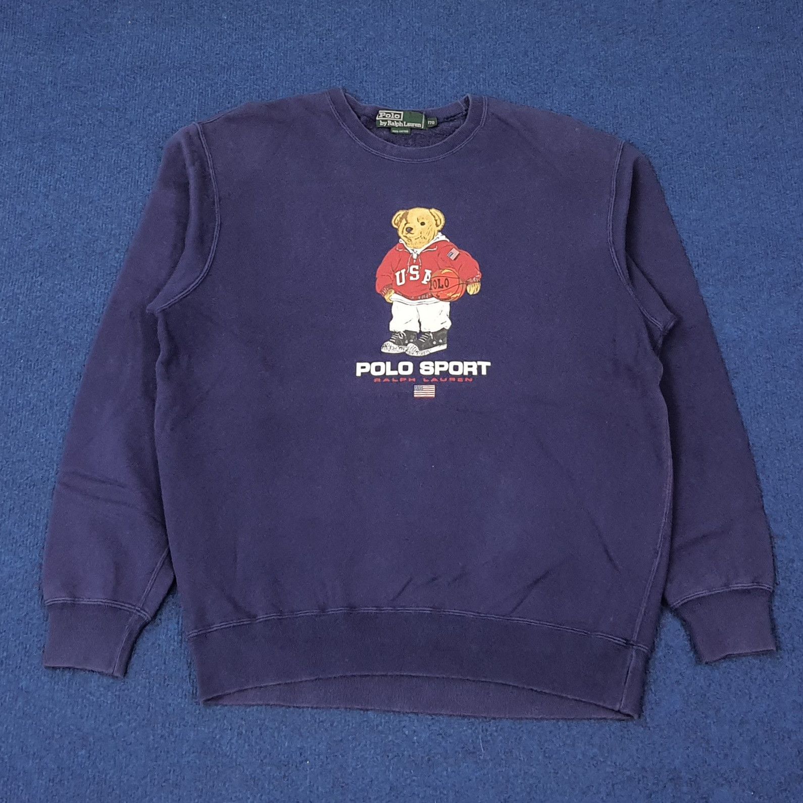 Polo Ralph Lauren Vintage Bear Polo Sport Ralph Lauren Sweatshirt C238N7 Size US M / EU 48-50 / 2 - 1 Thumbnail