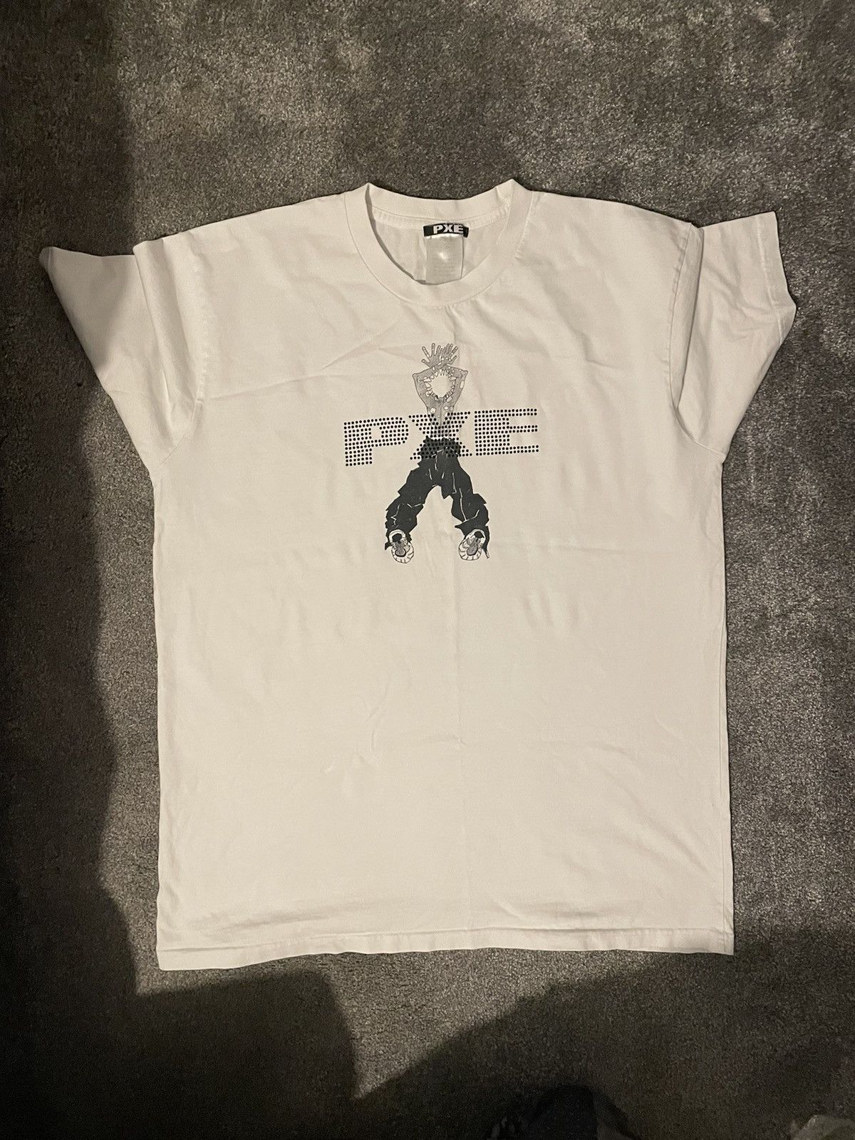 image of Drain Gang Ecco2K Pxe Tee in White, Men's (Size XL)