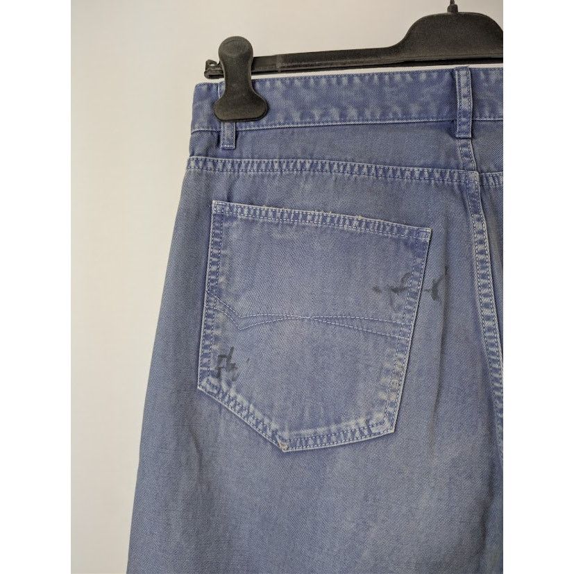 Balenciaga o1rshd1 Unisex Loose fit Jeans in Workwear Purple Size US 32 / EU 48 - 12 Thumbnail