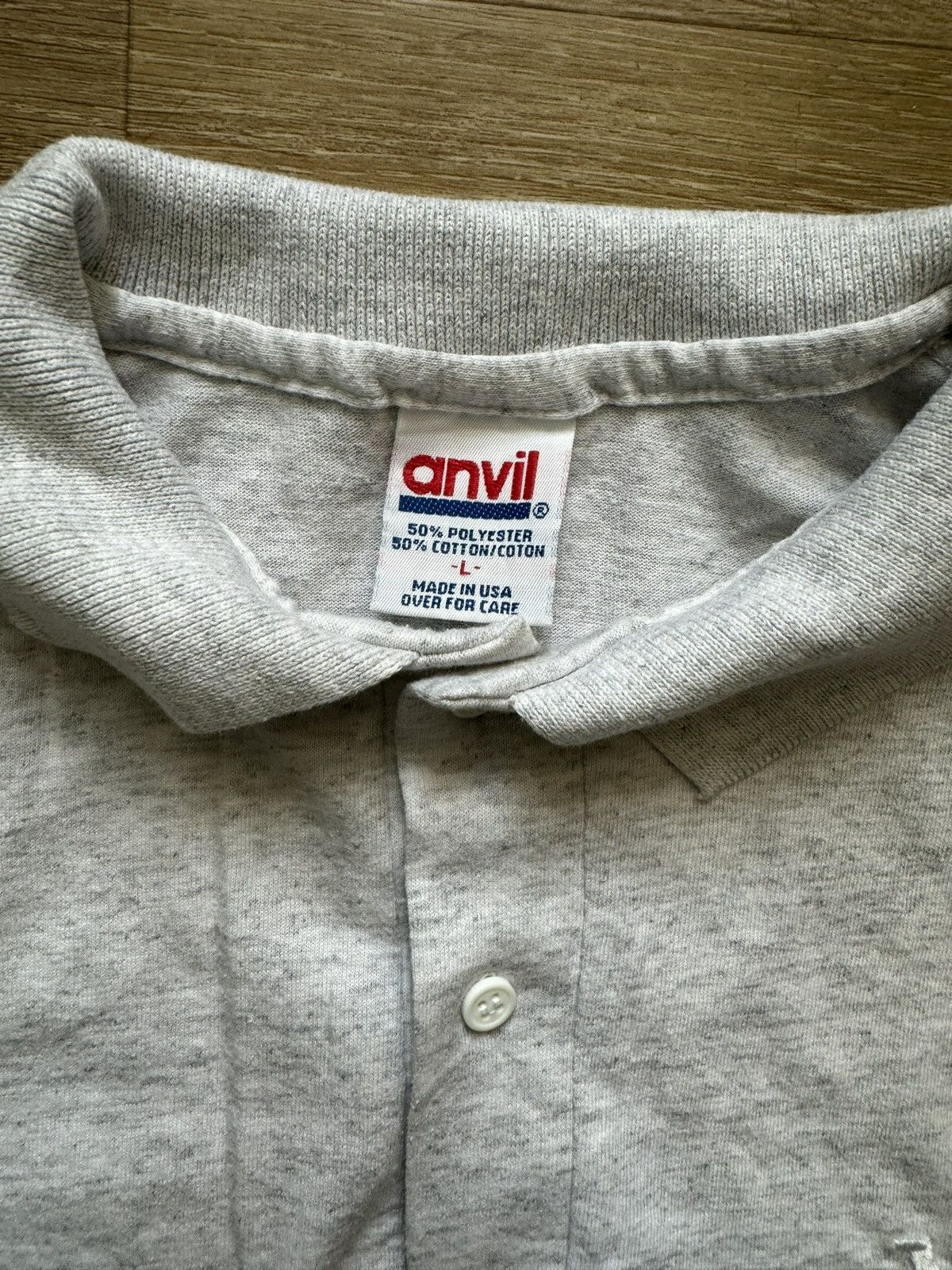 Anvil Vintage New Mexico Embroidered Logo 2-Button Polo Size US L / EU 52-54 / 3 - 9 Thumbnail