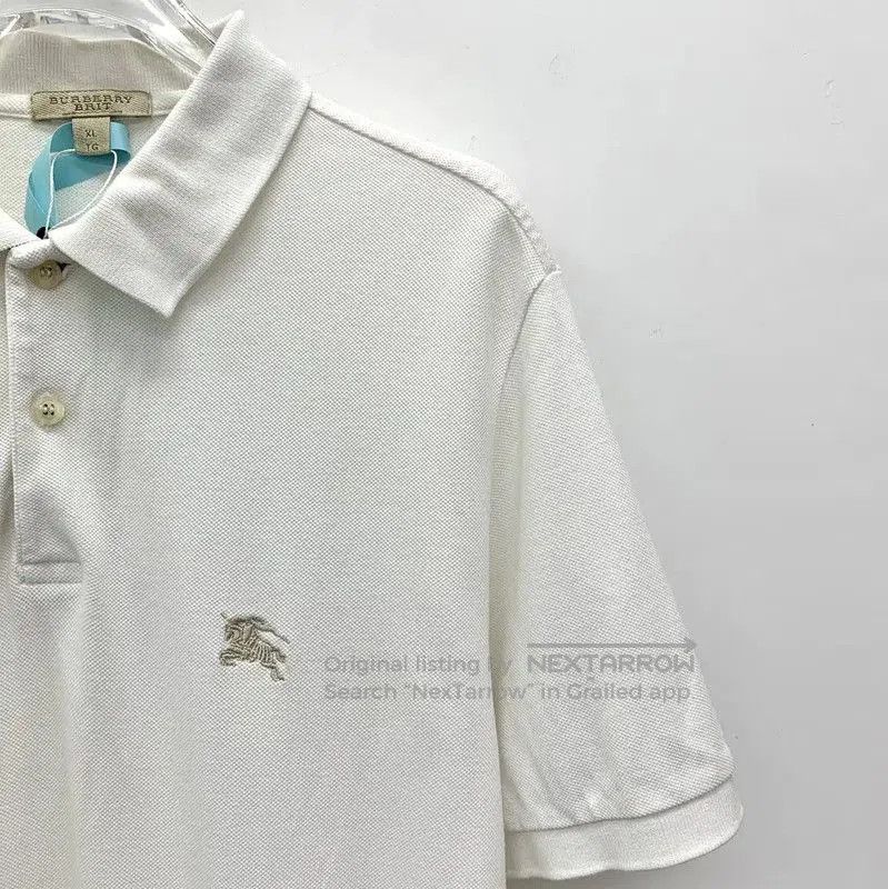 Burberry Burberry White Cotton Short Sleeve Polo. Size US XL / EU 56 / 4 - 3 Thumbnail