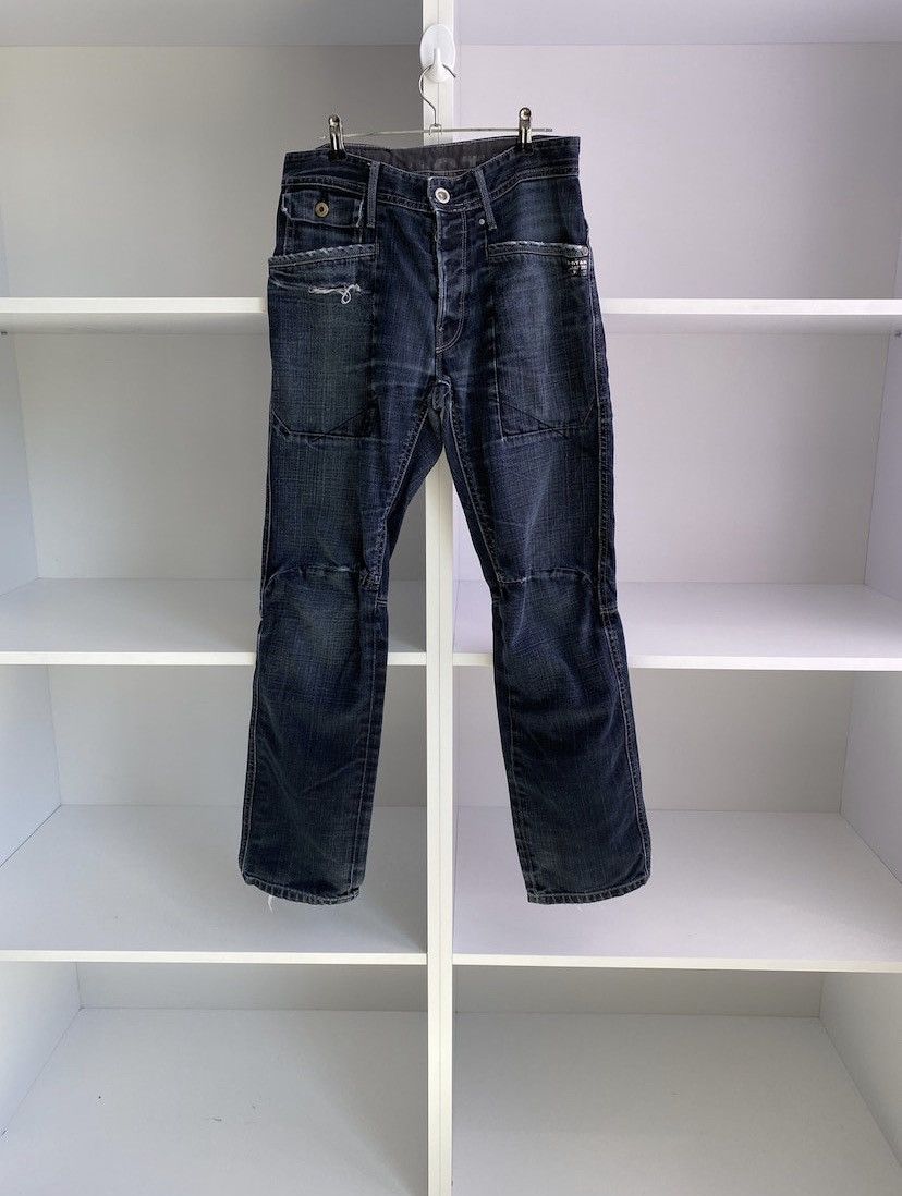 G-Star × Vintage G- Star Raw NAVY JACK LOOSE TAPERED DESERT EMBRO Jeans Size US 30 / EU 46 - 4 Thumbnail