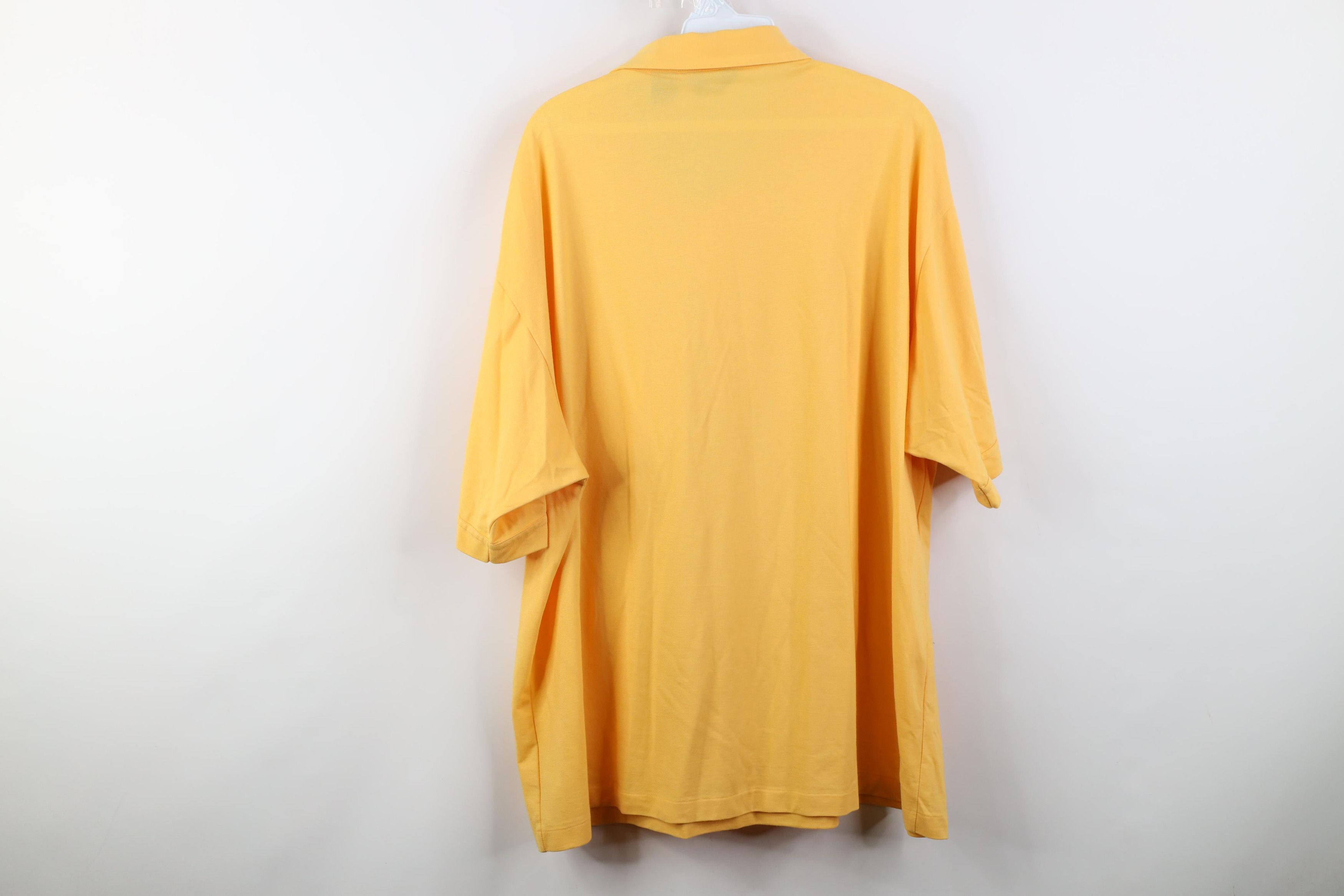 Vintage Vintage 80s 90s Streetwear Collared Golf Polo Shirt Yellow Size US XXL / EU 58 / 5 - 12 Thumbnail
