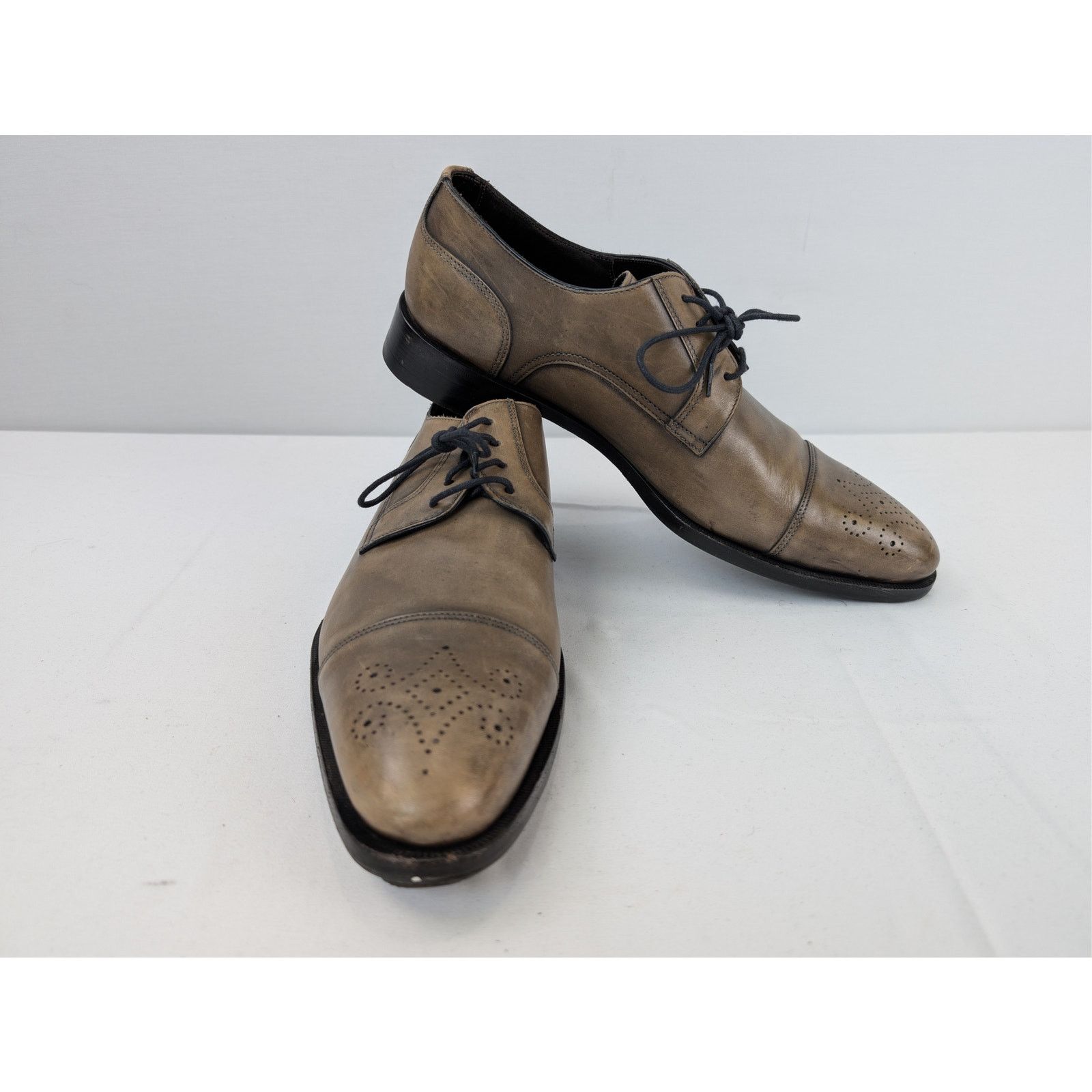David Eden o1rshd1 CC20 Leather Shoe Boots in Beige Size US 10.5 / EU 43-44 - 17 Thumbnail