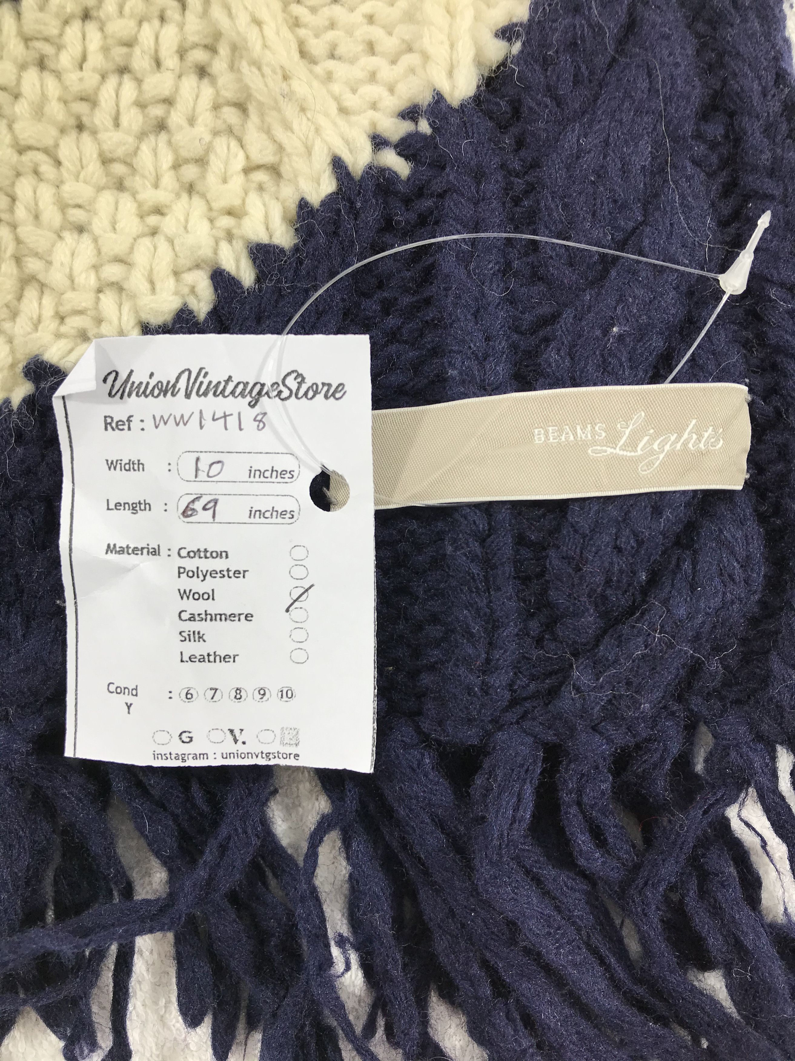 Beams Plus × Vintage Beams Plus Scarf / Muffler / Neckwear - WW1418 Size ONE SIZE - 4 Thumbnail