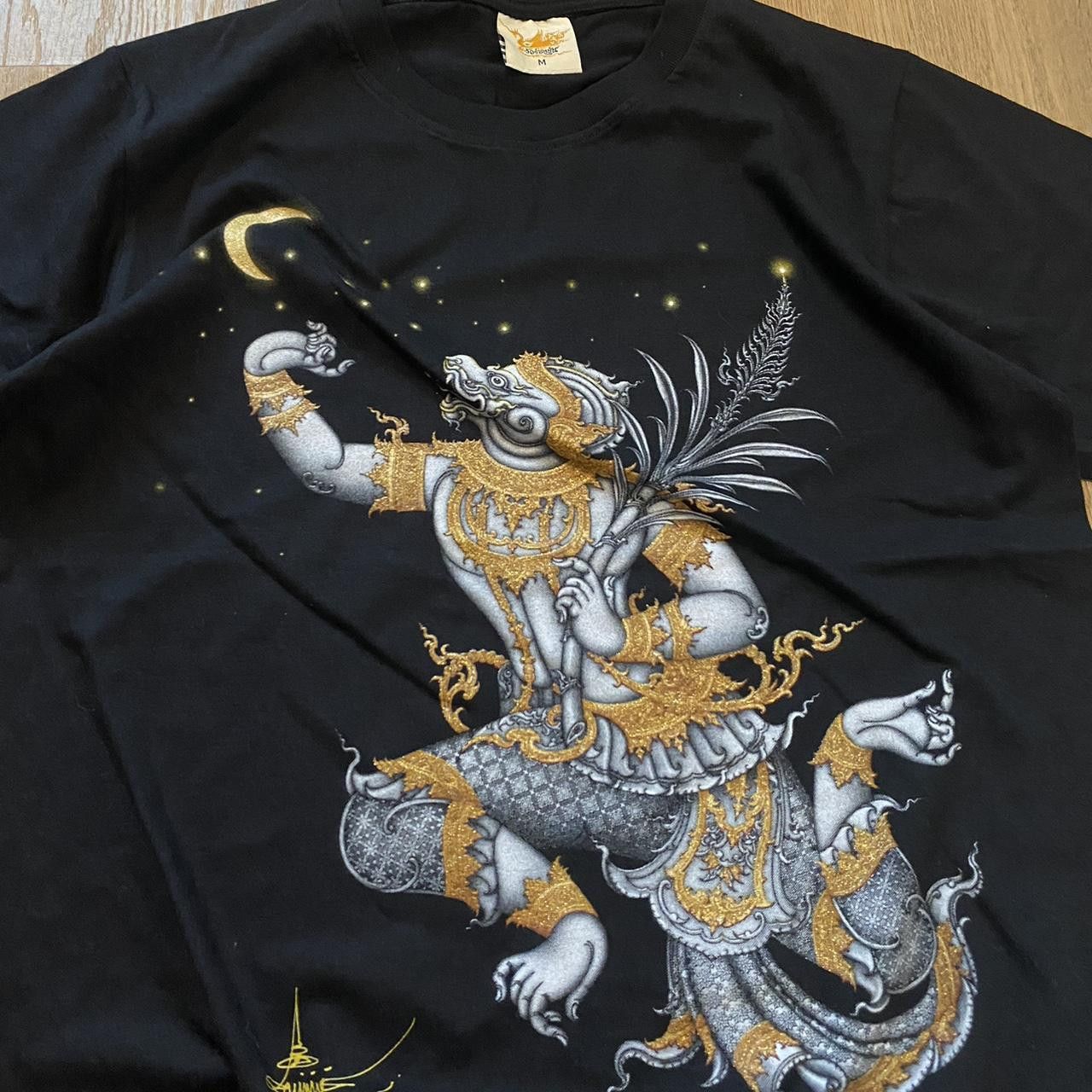 Other UK Black cotton Thailand tiger t-shirt God Vintage y2k Size US M / EU 48-50 / 2 - 3 Thumbnail