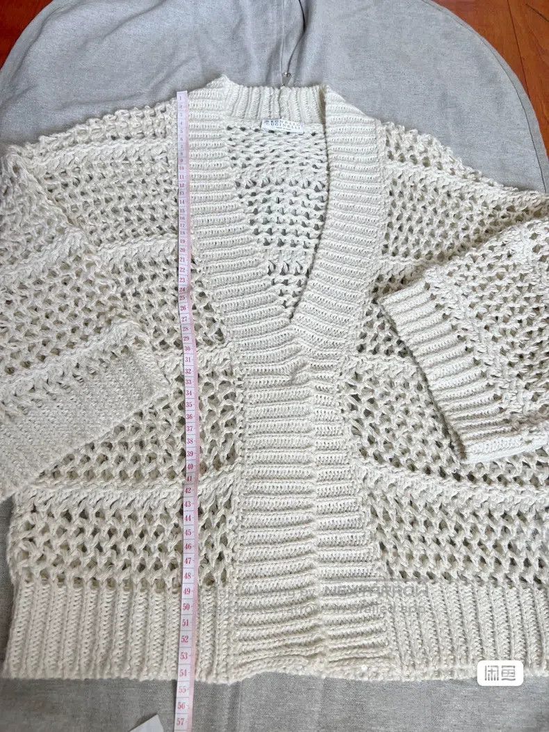 Brunello Cucinelli Brunello Cucinelli Sequined Knit Sweater Size XS / US 0-2 / IT 36-38 - 2 Thumbnail
