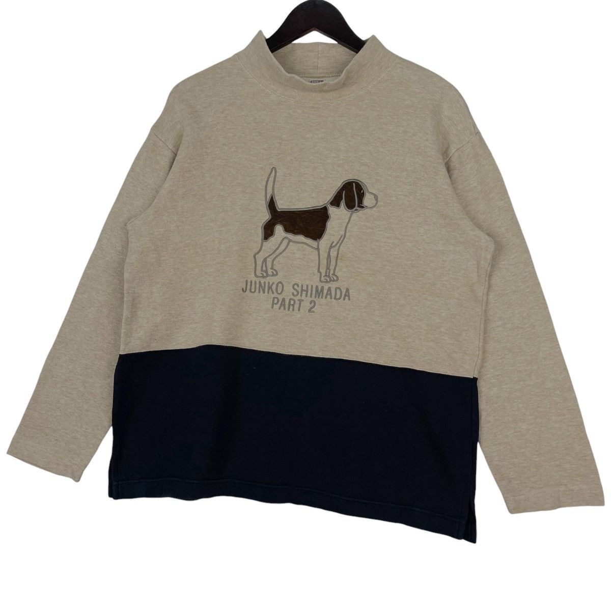 Junko Shimada × Vintage Vintage Junko Shimada Part 2 Turtleneck Cream Pullover Size US M / EU 48-50 / 2 - 2 Thumbnail