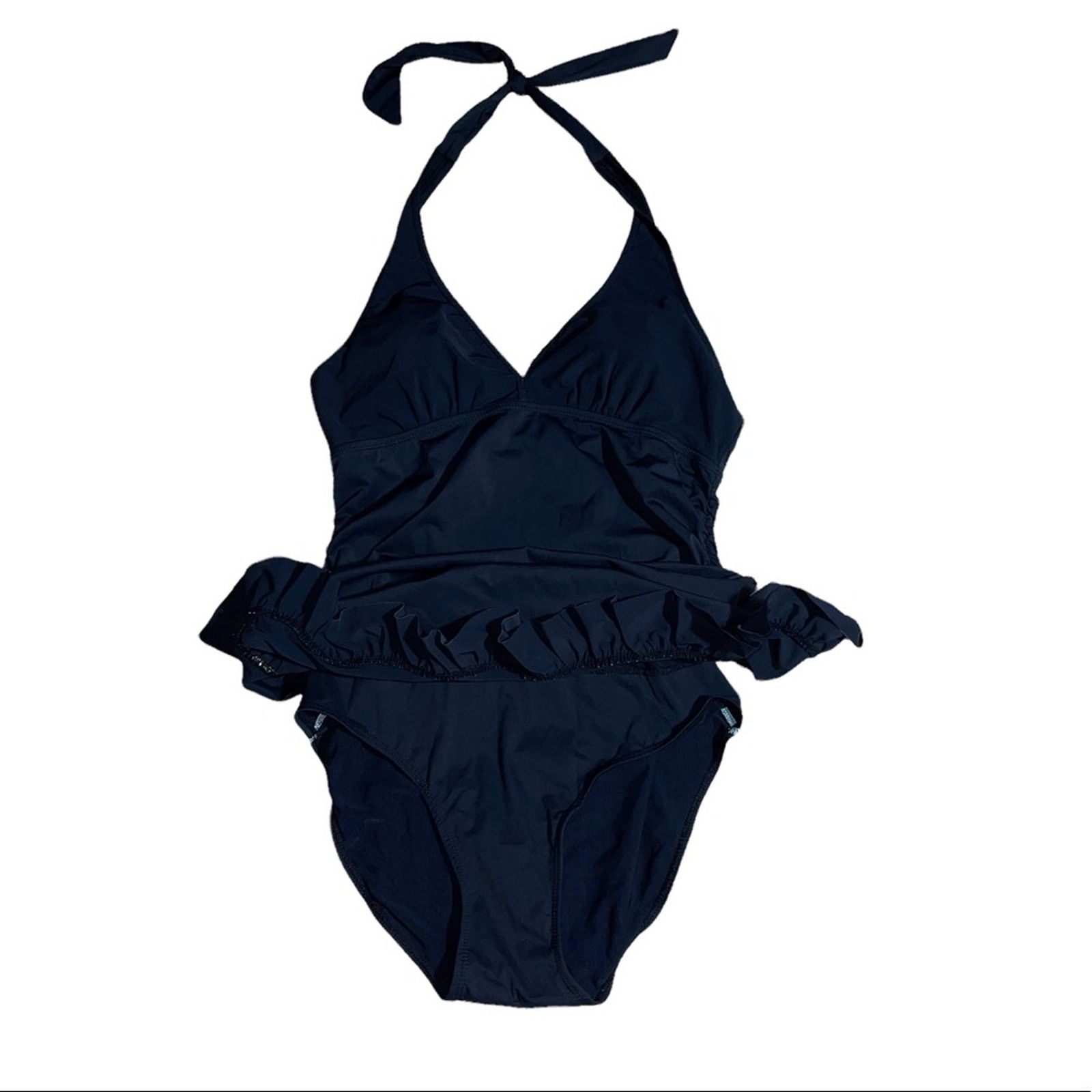 Spanx Spanx One-Piece Swim Dress Black Size L Size ONE SIZE - 4 Thumbnail