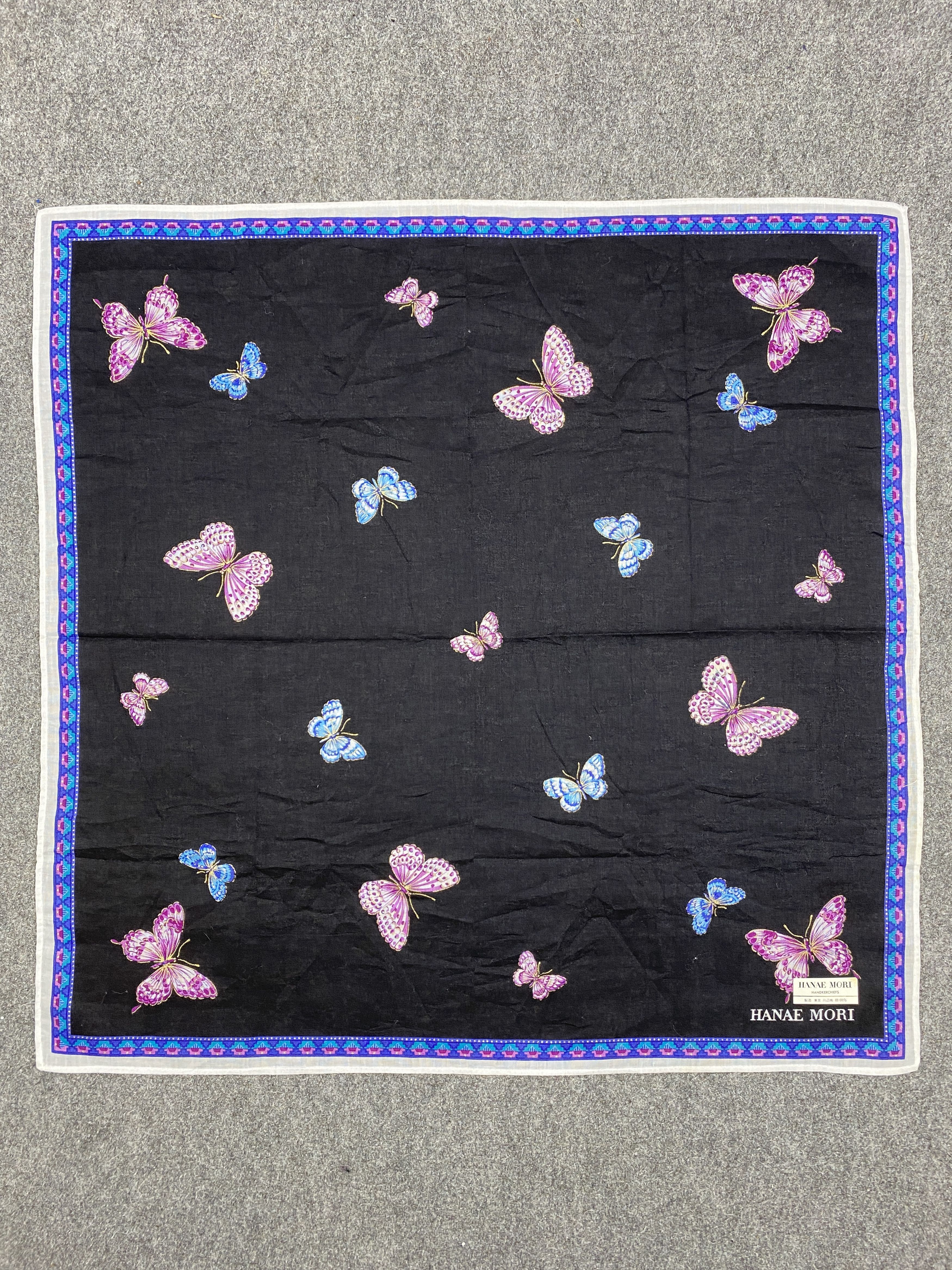 Hanae Mori Hanae Mori Handkerchief Neckerchief Bandana HKC0513 Size ONE SIZE - 4 Thumbnail
