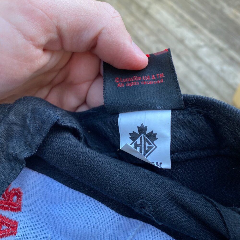 Star Wars Vintage 1996 Star Wars Embroidered Baseball Hat Cap Black R Size ONE SIZE - 6 Thumbnail