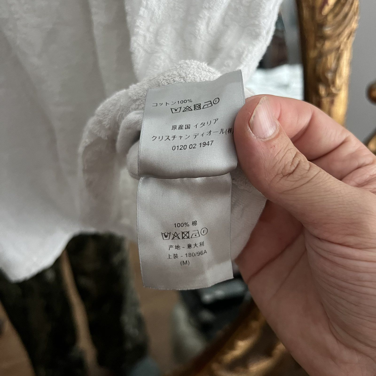 Dior Dior oblique monogram towel t shirt Sz M Size M / US 6-8 / IT 42-44 - 6 Thumbnail