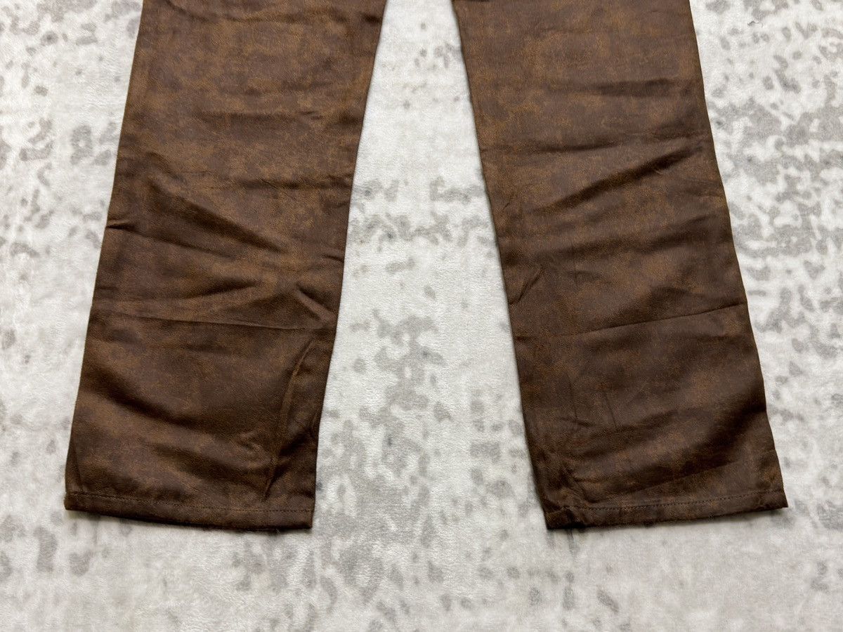 Vintage Mens Melrose Ricky Waxed Jeans Leather Look Straight Denim Size US 28 / EU 44 - 12 Thumbnail