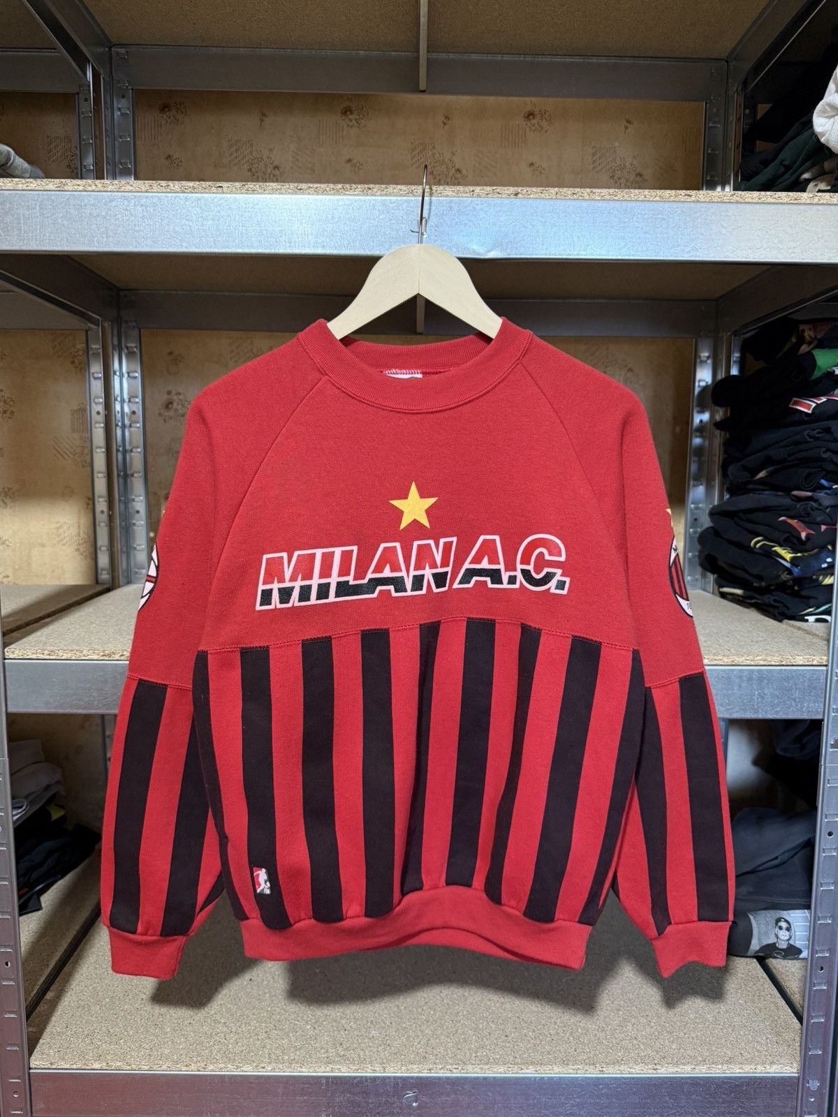 Vintage AC Milan Le Felpe Dei Grandi Club Soccer Retro Sweatshirt Size US S / EU 44-46 / 1 - 1 Thumbnail