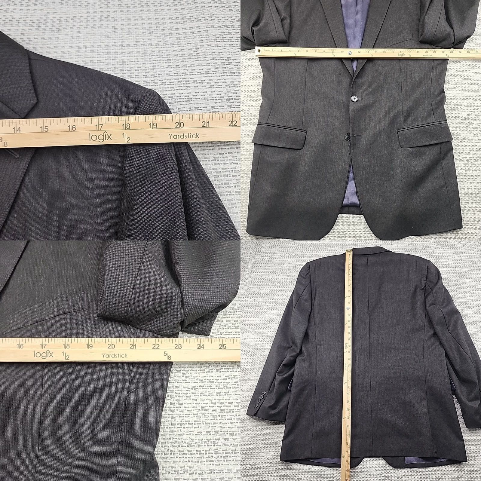 Ermenegildo Zegna Ermenegildo Zegna Blazer Mens 44L Wool Red Saks Fifth Avenue Italy USA Made Size 44R - 9 Thumbnail