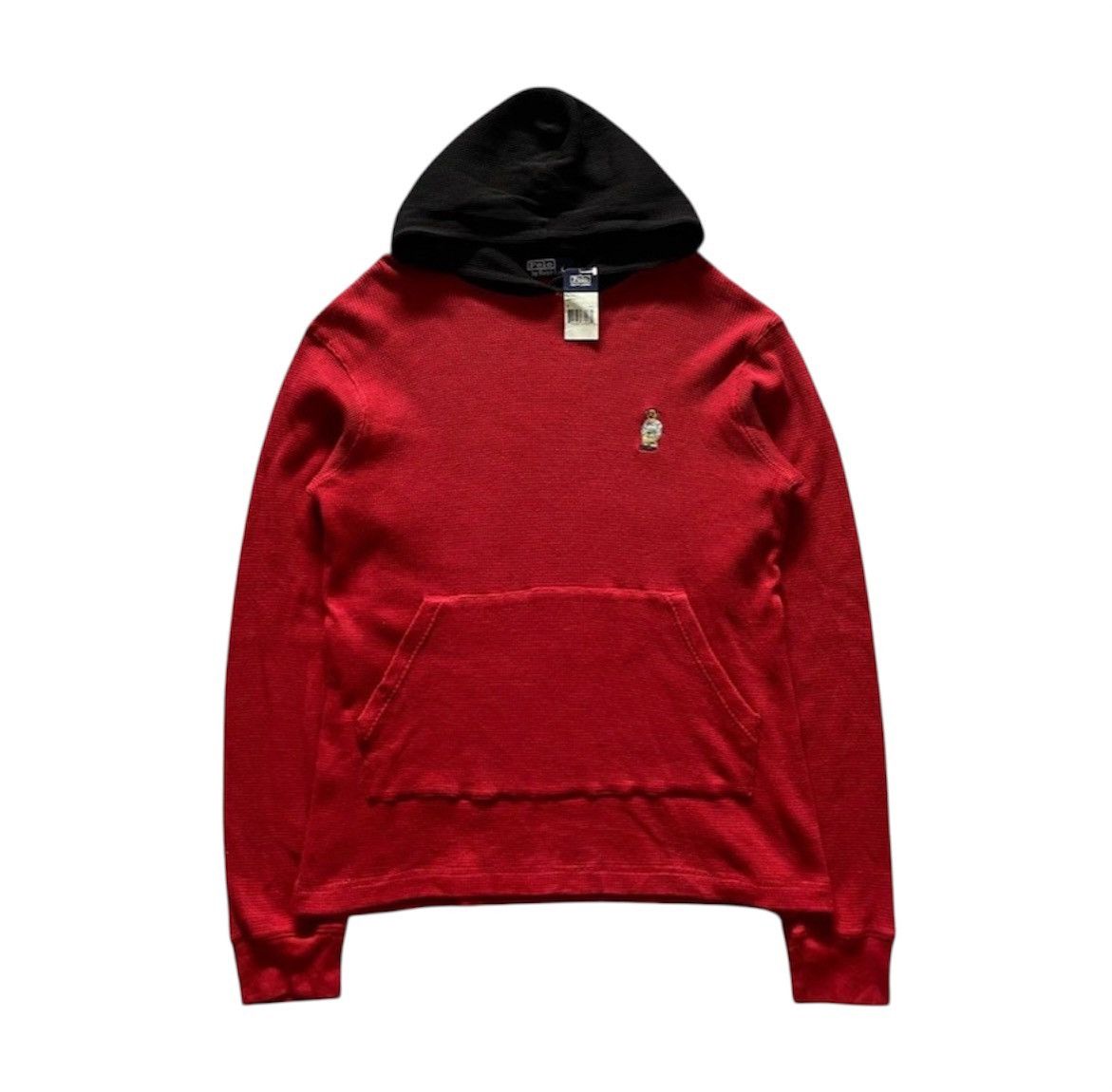 Polo Ralph Lauren Polo Ralph Lauren Small Bear Waffle Hoodie Vintage Size US M / EU 48-50 / 2 - 1 Thumbnail