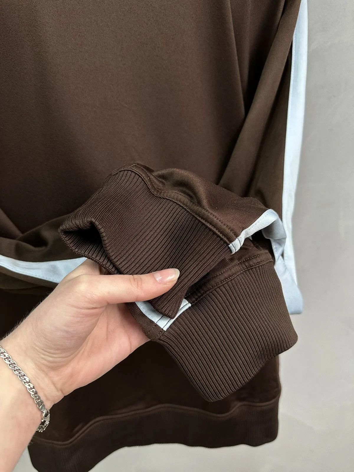 Vintage Vintage Brown Full Zip Nike Oversize Nylon Hoodie Jacket Y2k Size US XXL / EU 58 / 5 - 10 Thumbnail