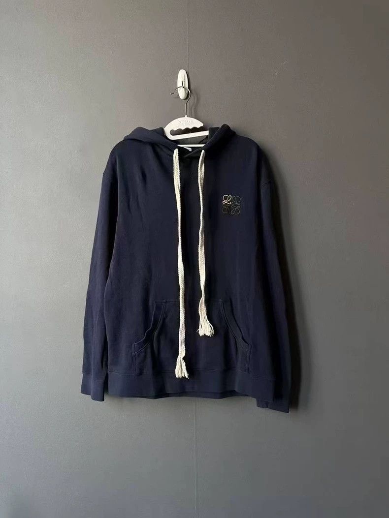 Loewe LOEWE Embroidered logo hoodie Size L / US 10 / IT 46 - 1 Thumbnail