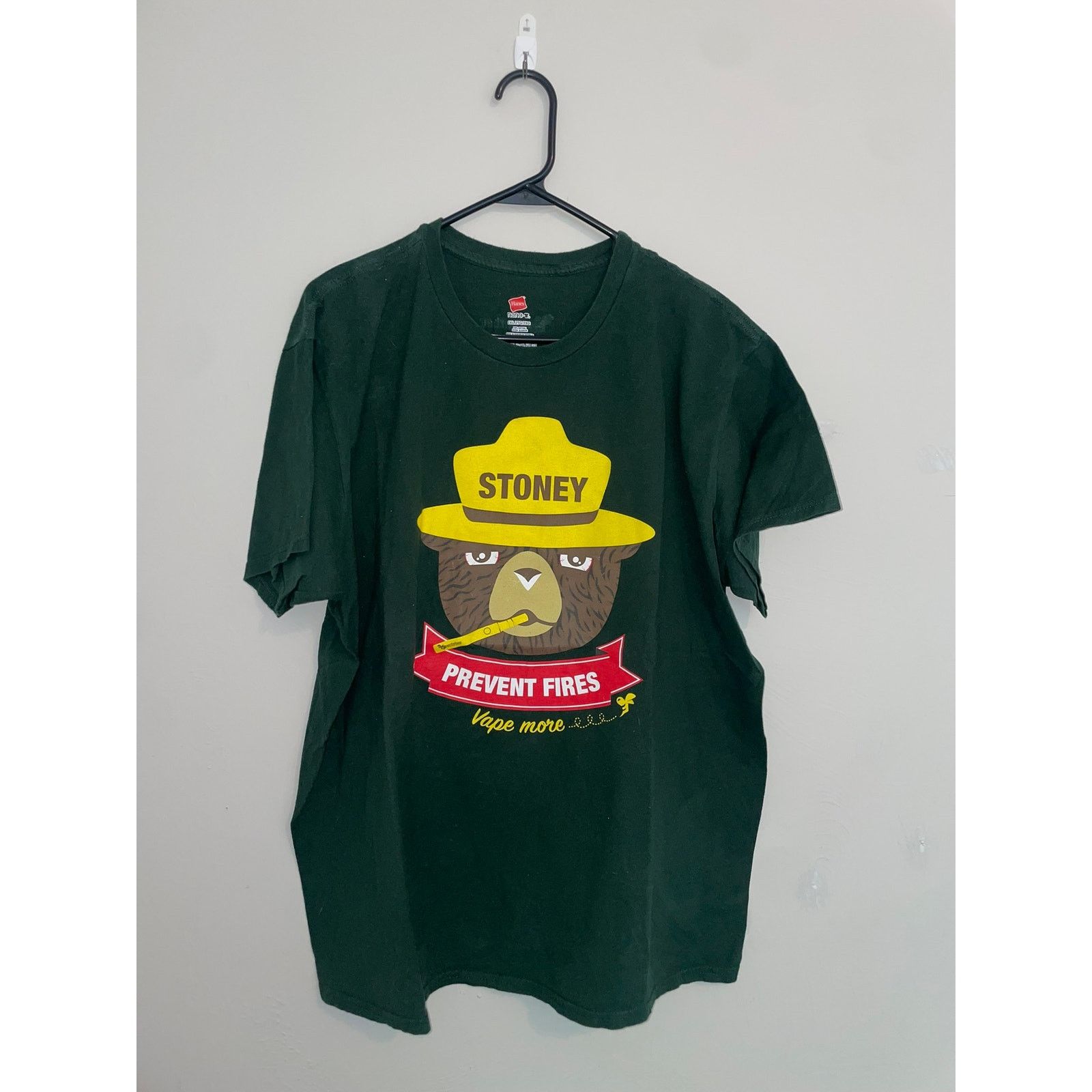 Hanes Nectar Bee Shirt Stoney The Bear Prevent Fires Tee 2XL XXL Size US XXL / EU 58 / 5 - 1 Thumbnail