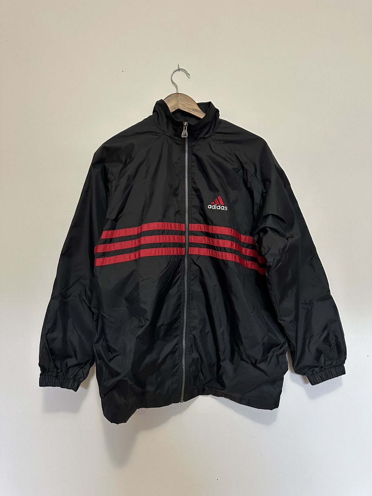 Adidas Vintage 90's Adidas Nylon Windbreaker Size US XL / EU 56 / 4 - 1 Thumbnail