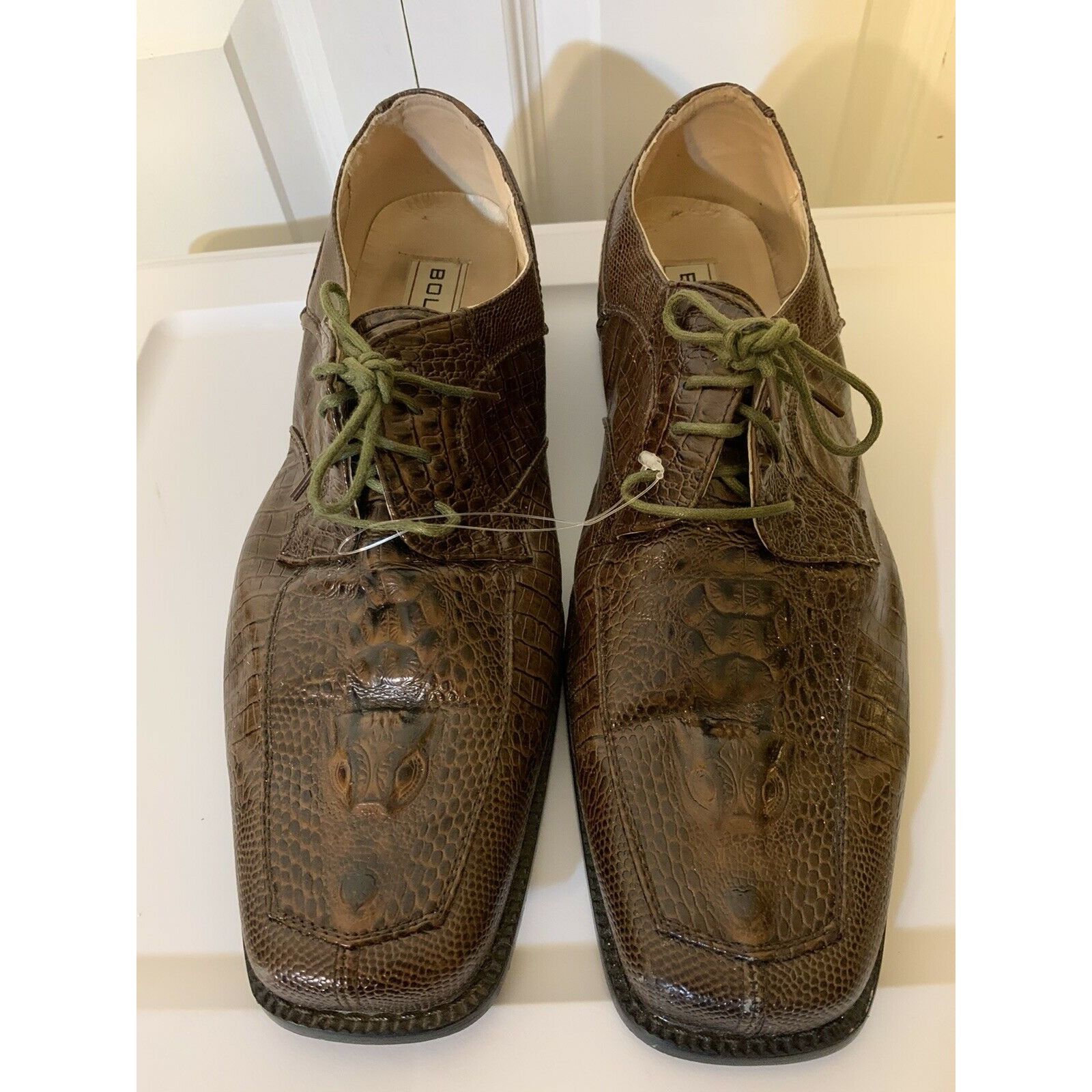 Other Bolano Faux Snake Skin Trim Printed Men’s Sz 12 Lace Up Oxfo Size US 12 / EU 45 - 2 Thumbnail