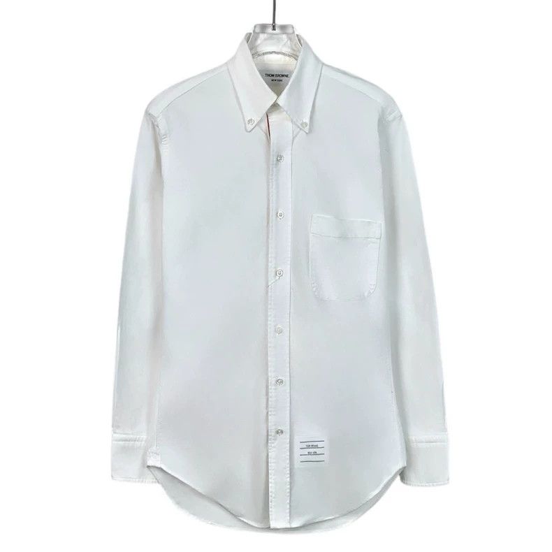 Thom Browne White Long Sleeve Button-Up Shirt - dmc