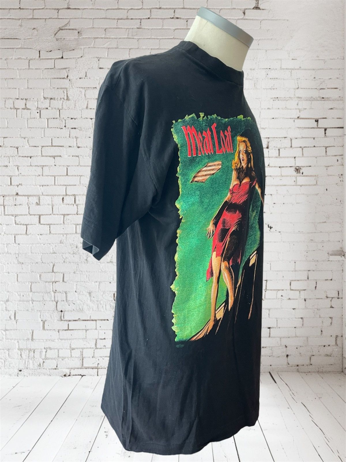 Vintage Vintage Meat Loaf Welcome To The Neighborhood Tour T-Shirt Size US XL / EU 56 / 4 - 4 Thumbnail
