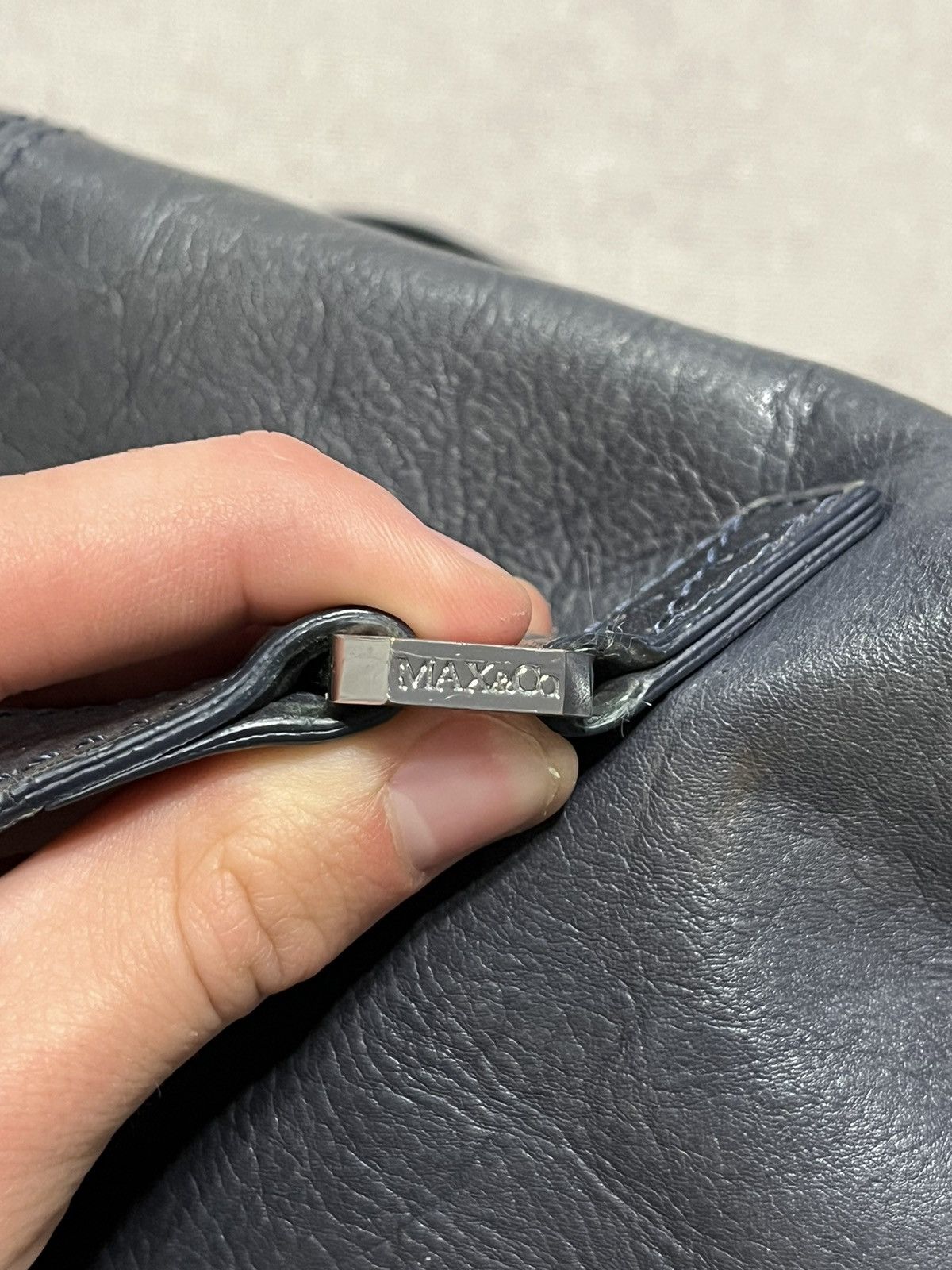 Max Mara Max&co Womens Leather Backpack Bag Vintage Y2K Handle Mara Size ONE SIZE - 11 Thumbnail