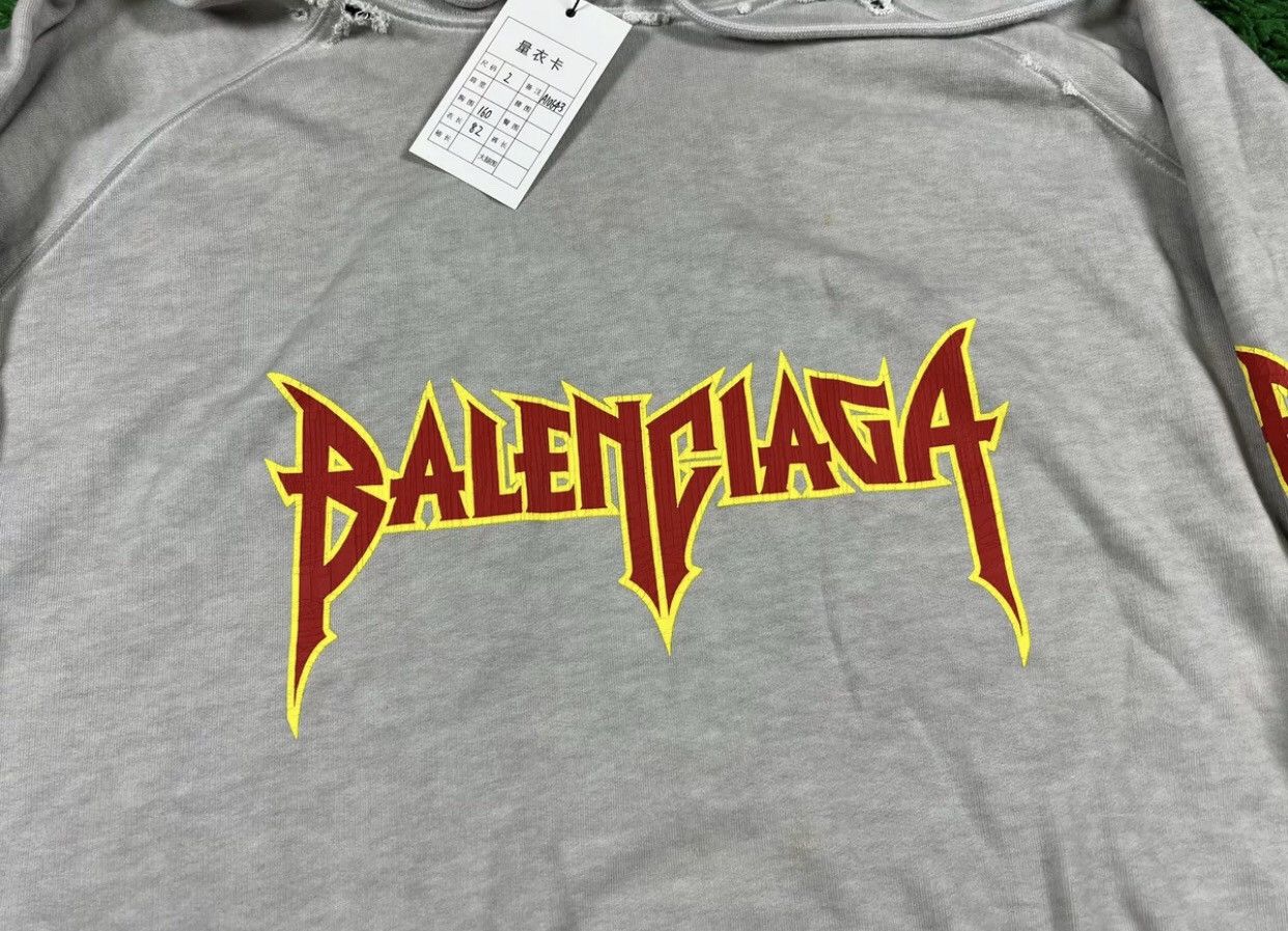 Balenciaga Balenciaga Flame Letter Hoodie2412-Nextarrow Size US M / EU 48-50 / 2 - 4 Thumbnail