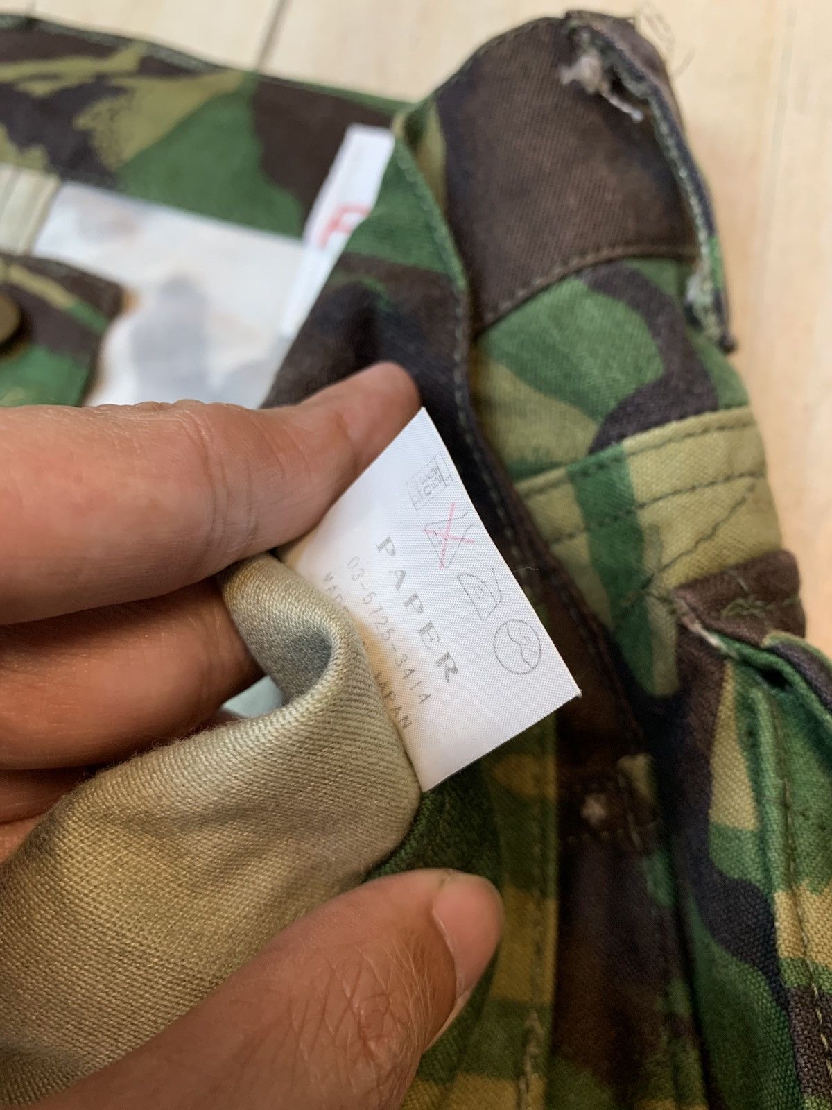 20471120 20471120 A/W2000-2001 PAPER Camo Pants Size US 29 - 10 Thumbnail
