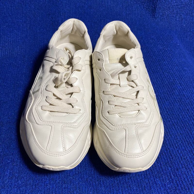 Gucci Gucci Rhyton Logo Low-Top Sneakers for Men - Size US 8 / EU 41 - 2 Thumbnail