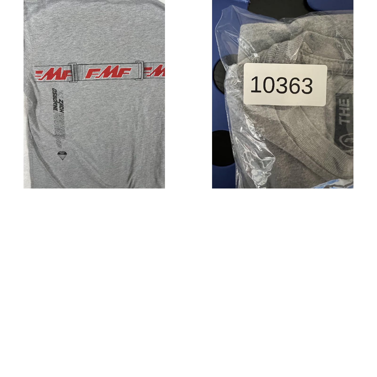 Vintage VINTAGE FMF The Drop T-Shirt Mens M/L Gray Goggles Zach Osborne Motocross Racing Tee Size US M / EU 48-50 / 2 - 8 Thumbnail