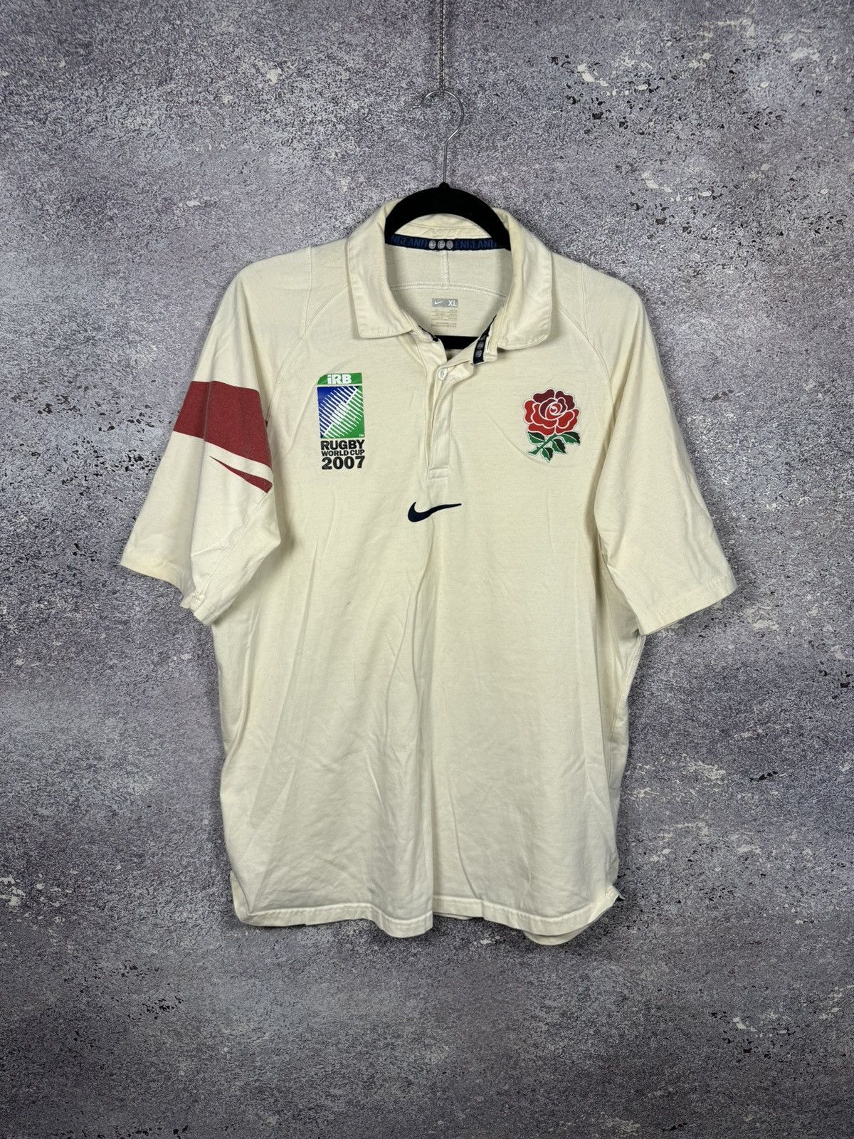 nike ENGLAND Rugby Union Jersey World Cup 2007 Shirt SIZE XL