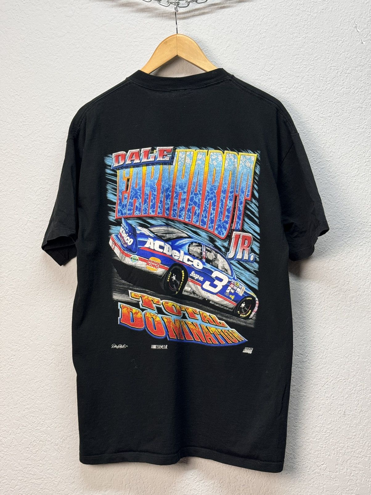 Band Tees × NASCAR × Vintage Vtg Vintage Dale Earnhardt Jr Total Domination 1998 Nascar Size US L / EU 52-54 / 3 - 7 Thumbnail