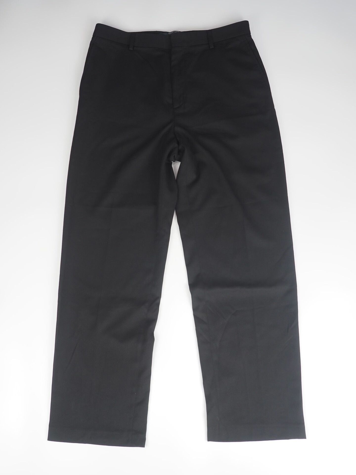 Valentino Valentino Black Straight-Leg Trousers Size IT50 Size US 31 - 1 Thumbnail