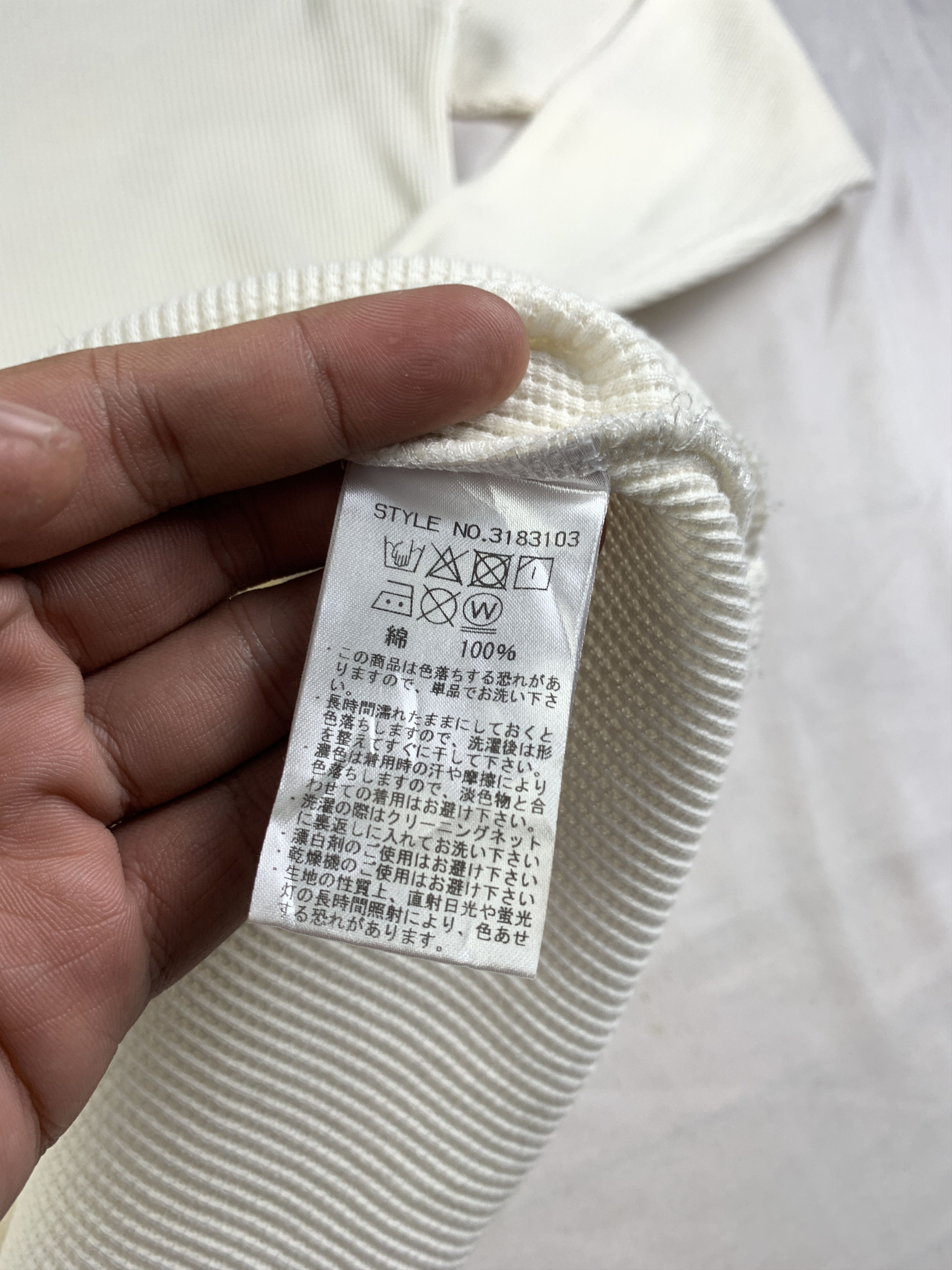Schott Schott NYC White Inner Military Thermal Tee (L) Size L / US 10 / IT 46 - 8 Thumbnail