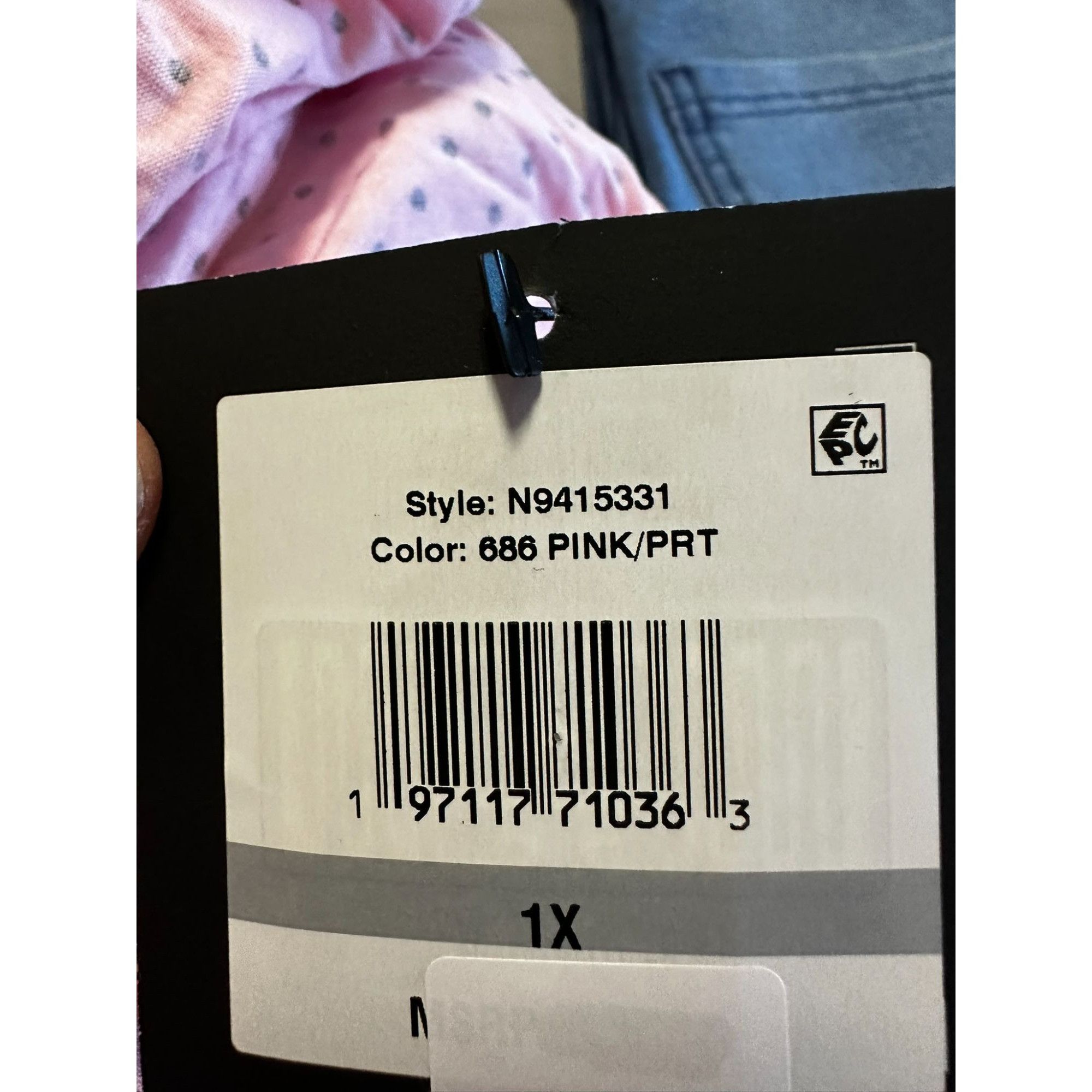 Ellen Tracy Ellen Tracy Essentials Nightgown Womens 1X Pink Print Short ...