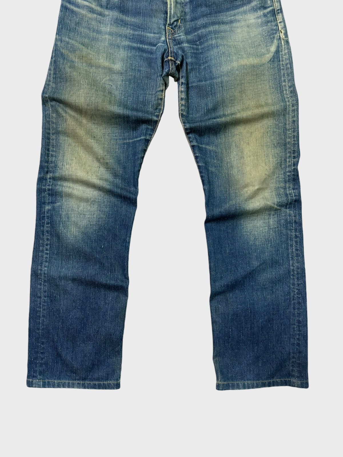 Edwin Vintage Distressed Edwin Muddy Dirty Blue Wash Jeans Size US 31 - 6 Thumbnail