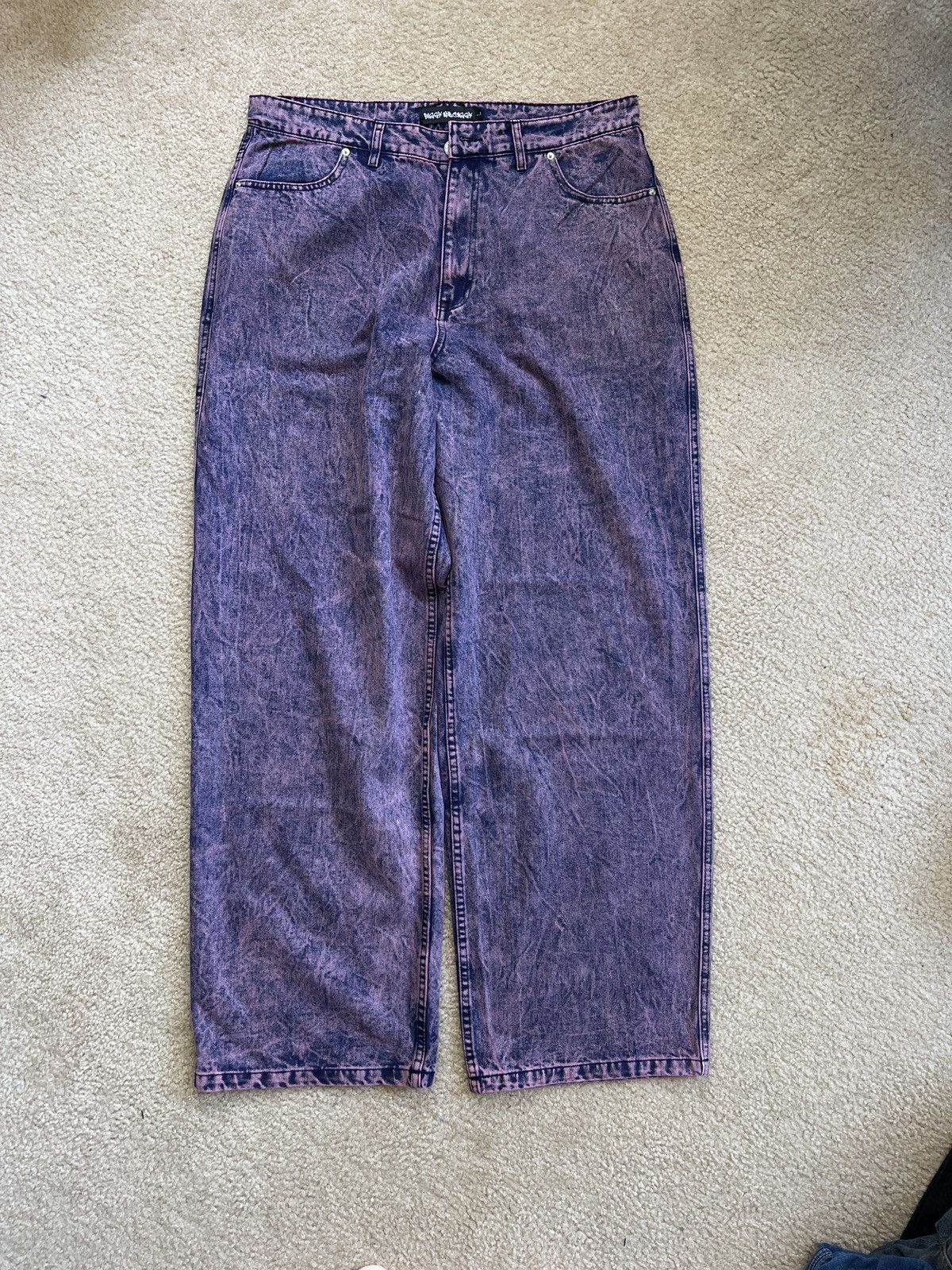 Southpole Purple Acid Wash Baggy Skater Jeans Digits | Grailed